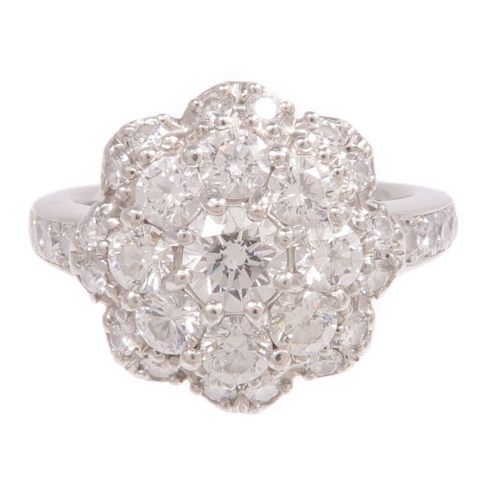 JEWELRY 【激減優惠】PT900鉑金Diamond Ring鑽石戒指US#5