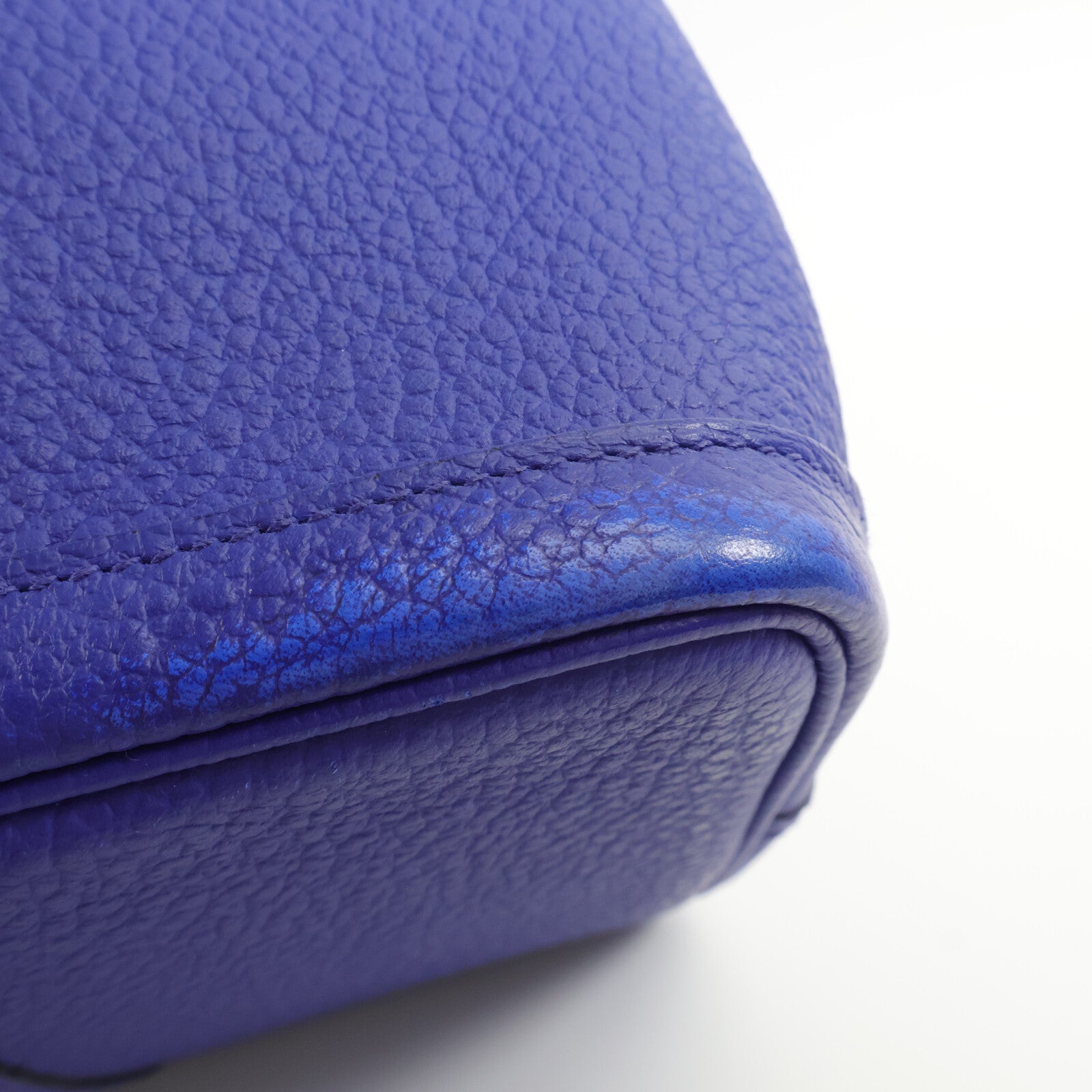 HERMES Negonda皮革GardenParty PM手挽袋Bleu Royal