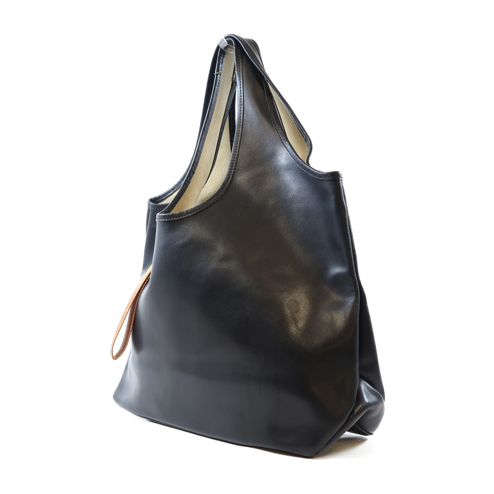 SEE BY CHLOE 牛皮皮革Shoulder Bag銀扣肩背袋黑色