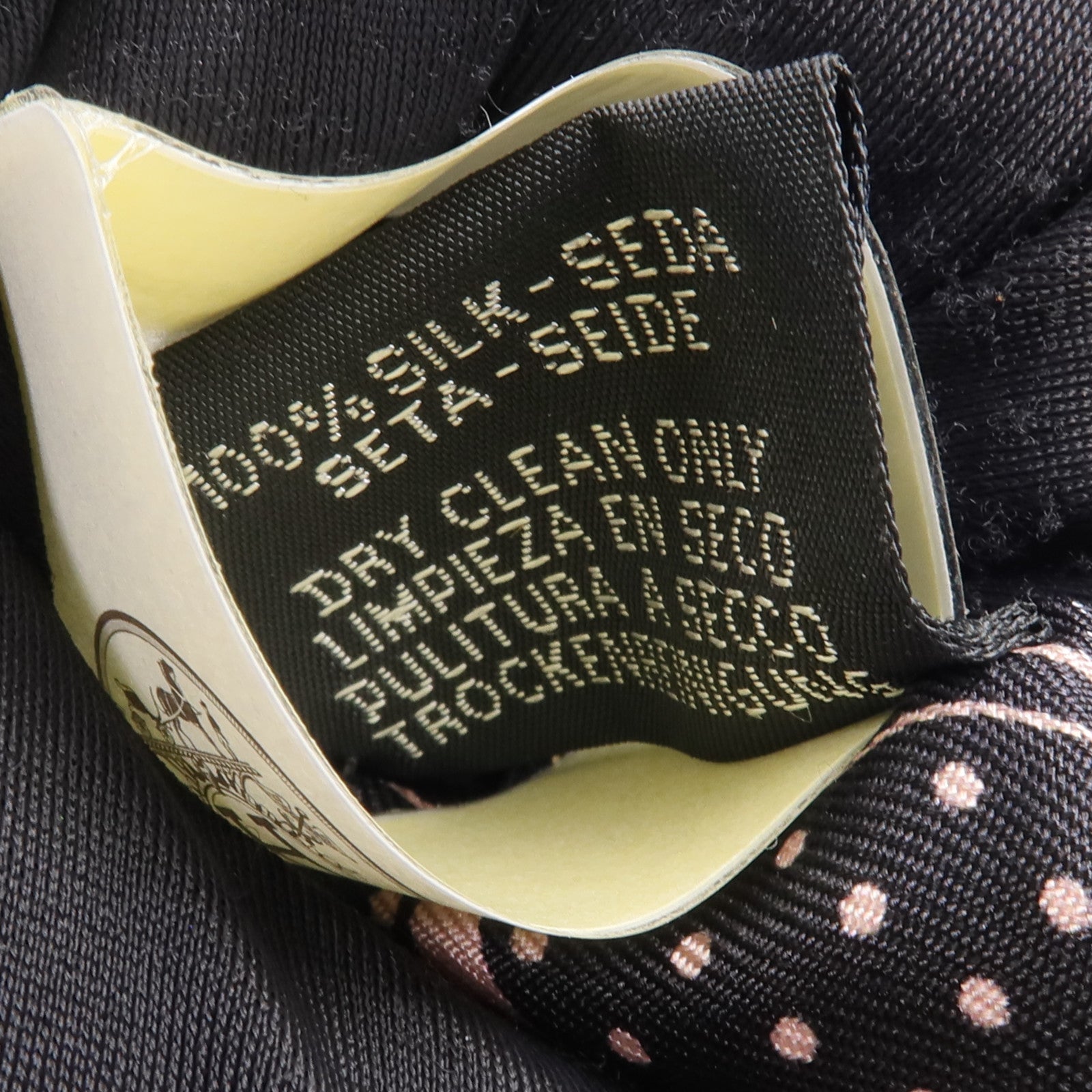 HERMES 絲質Cheval de Coeur Bandana Twilly絲巾Noir/Blanc/Vieux Rose