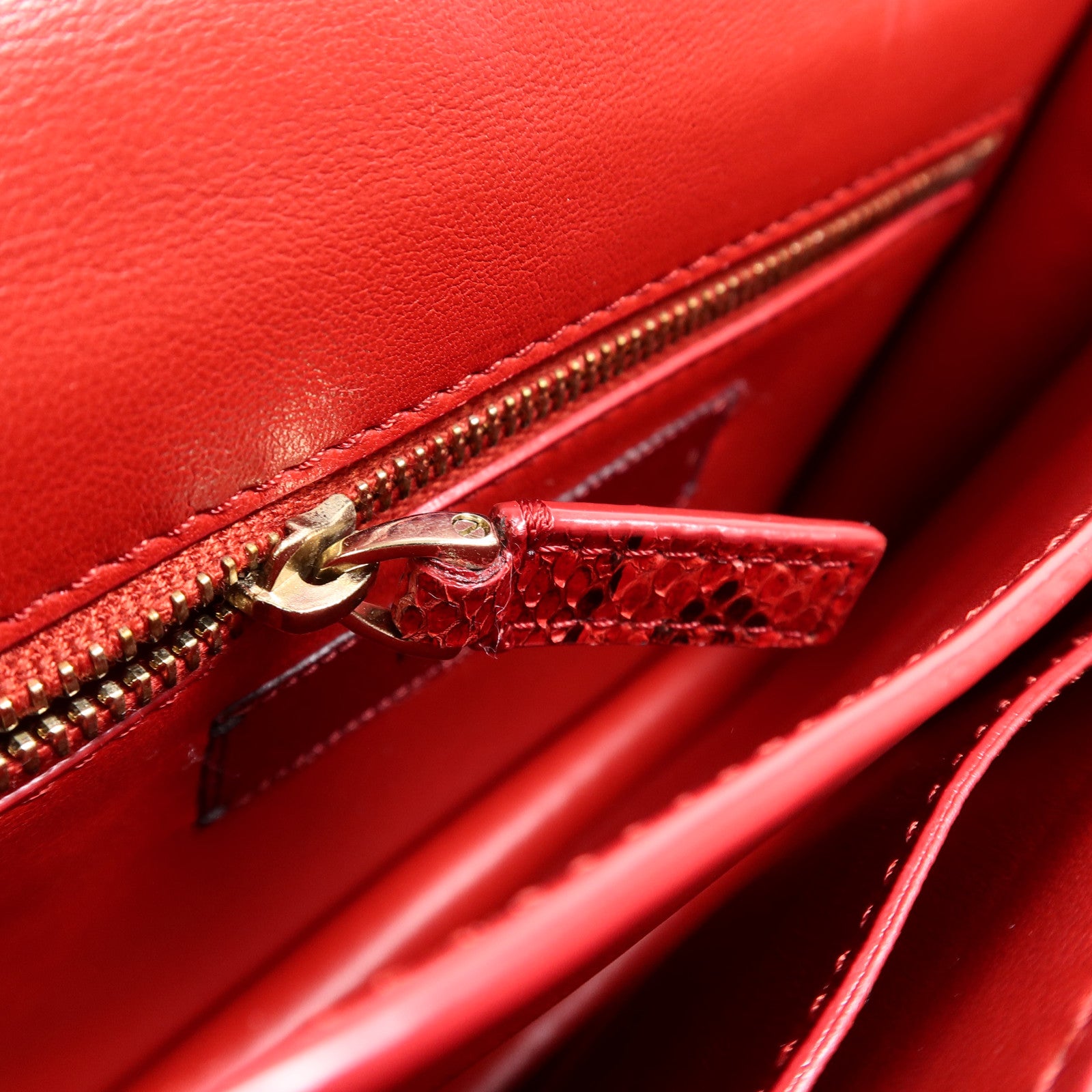 Valentino 蛇皮皮革Rockstud Bag肩背袋
