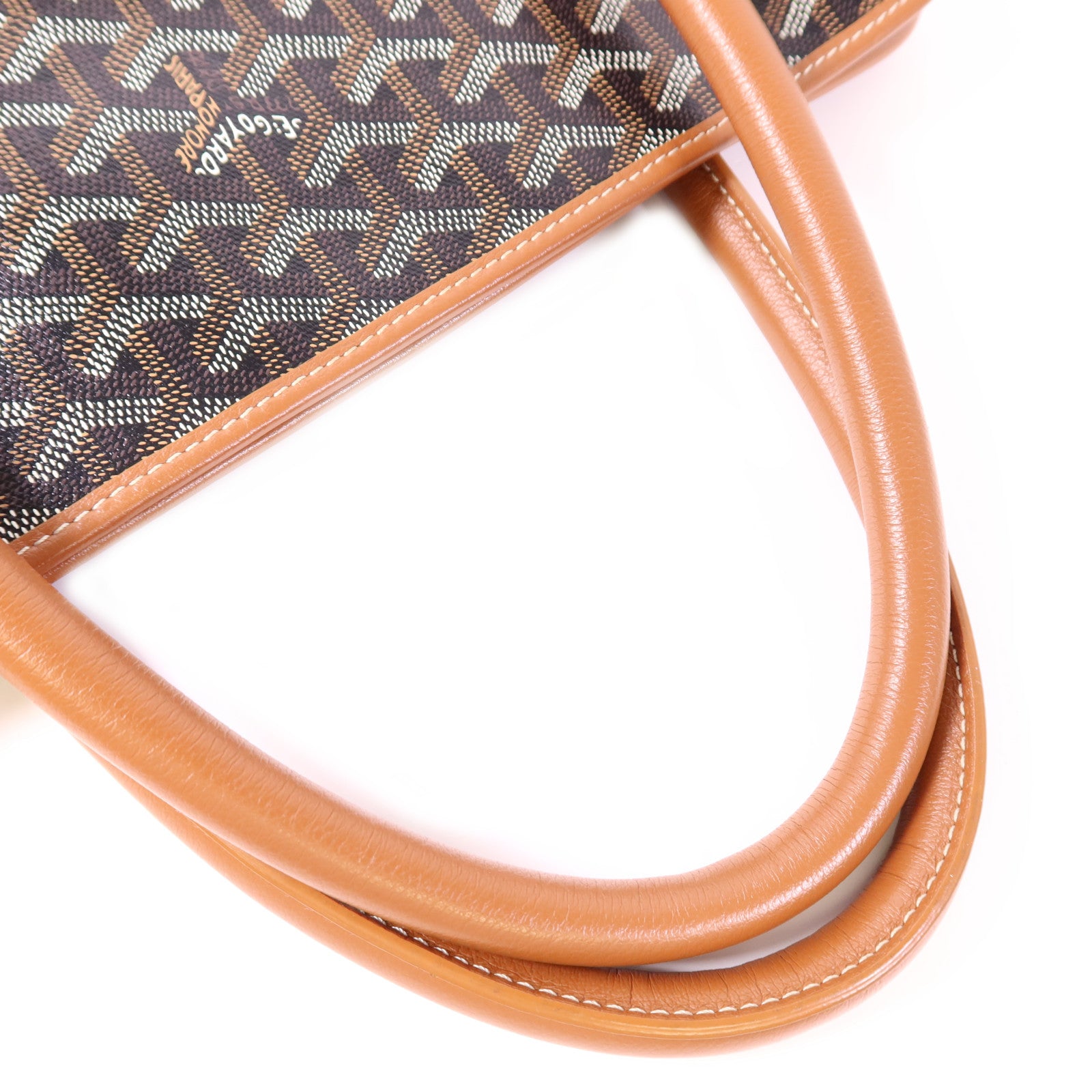 GOYARD 塗層帆布Bourgogne銀扣手挽袋