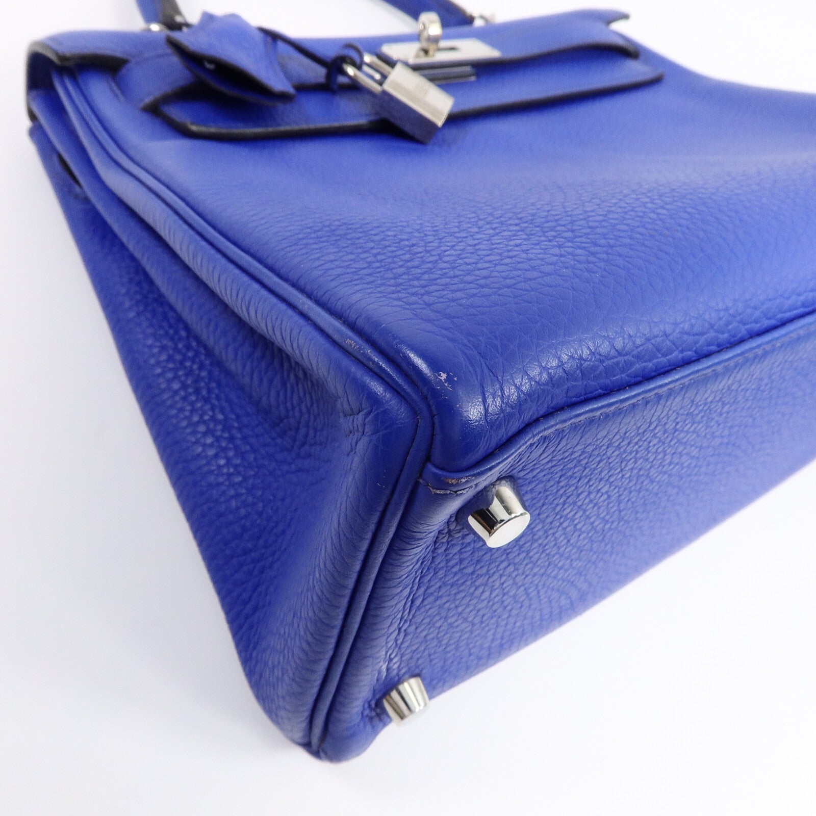 HERMES Togo皮革Kelly 28手挽肩背兩用袋Electric Blue