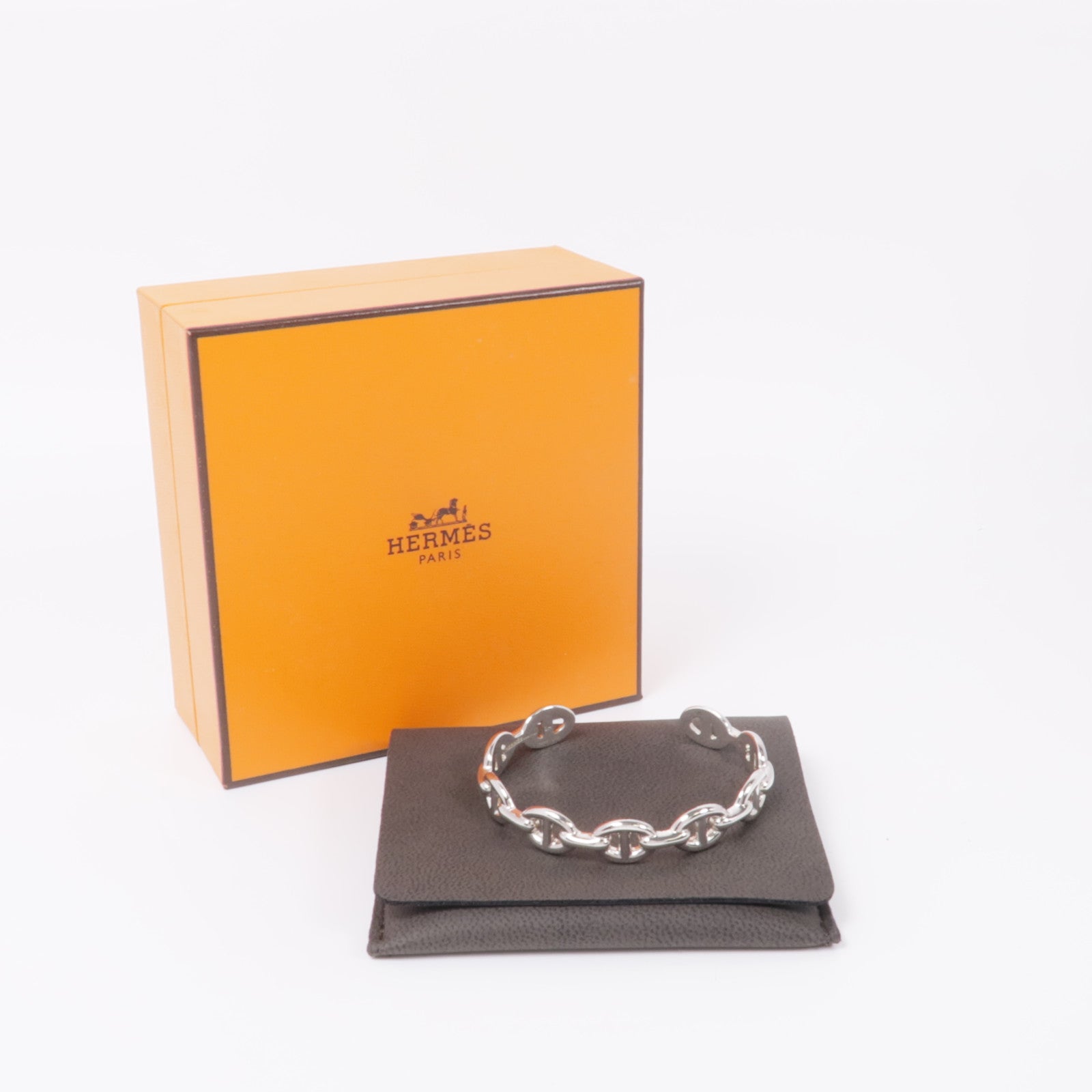 HERMES 925純銀Chaine D'Ancre Bracelet手鐲