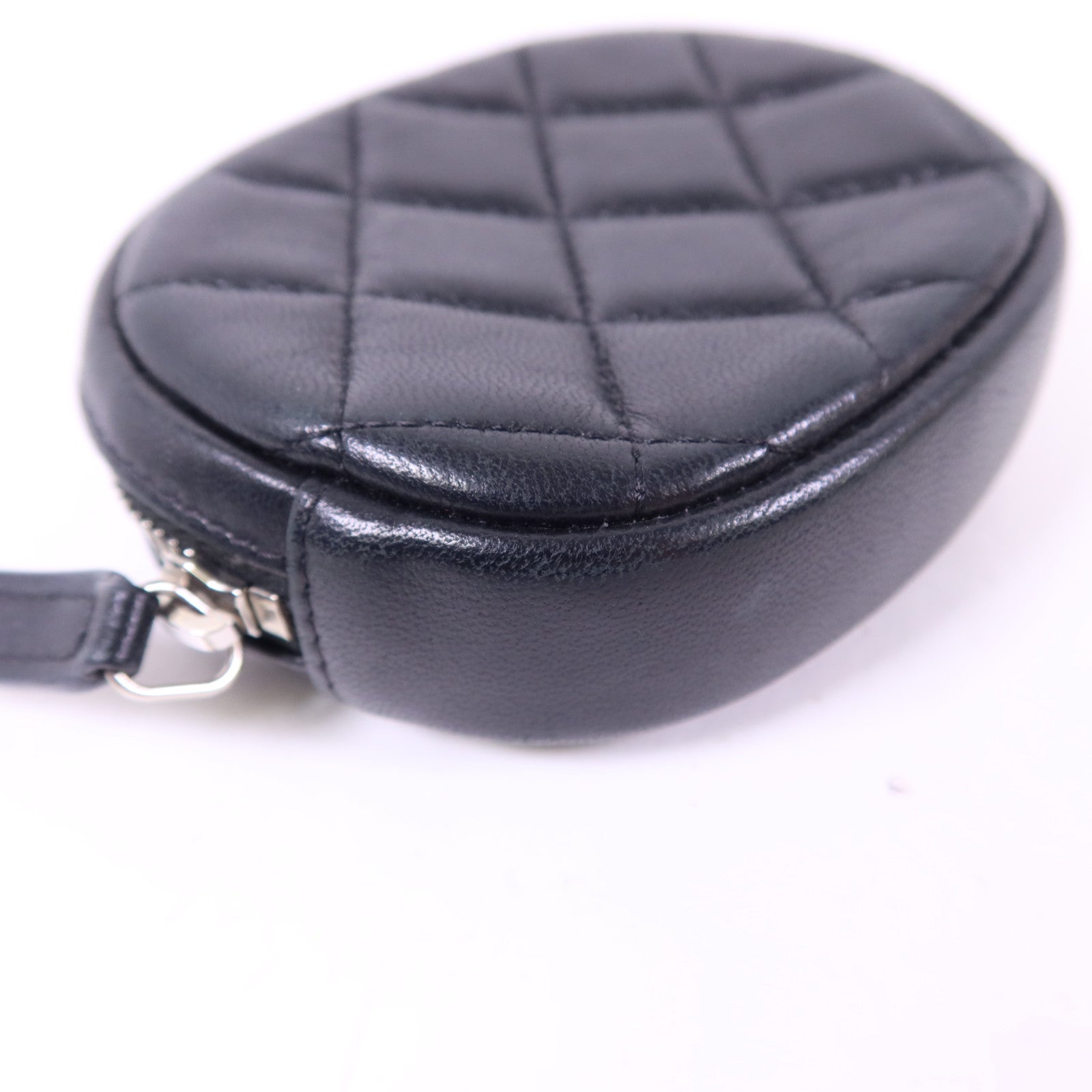 CHANEL 羊皮皮革Coin Case銀扣零錢包