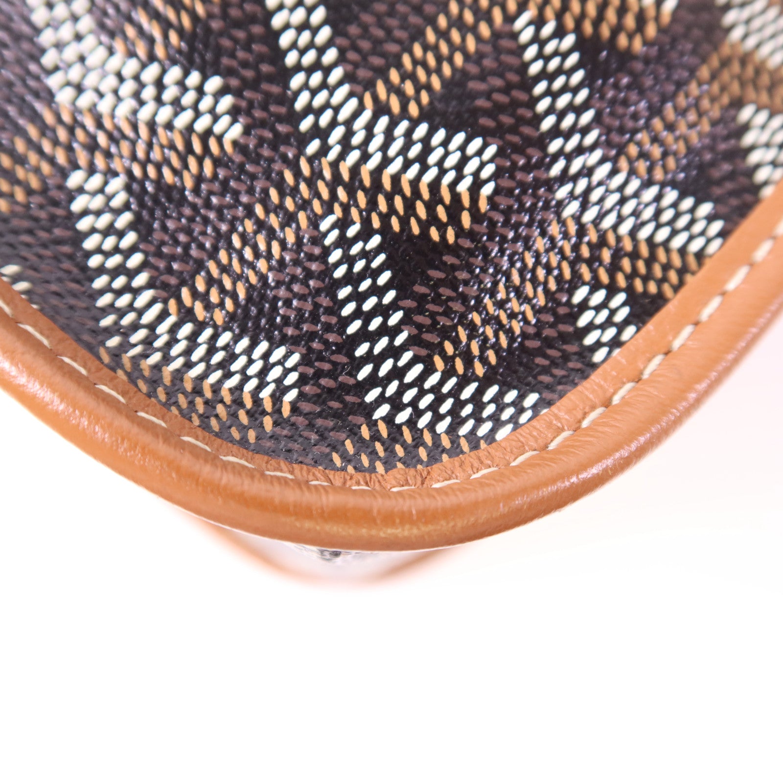 GOYARD 【激減優惠】塗層帆布Bourgogne銀扣手挽袋