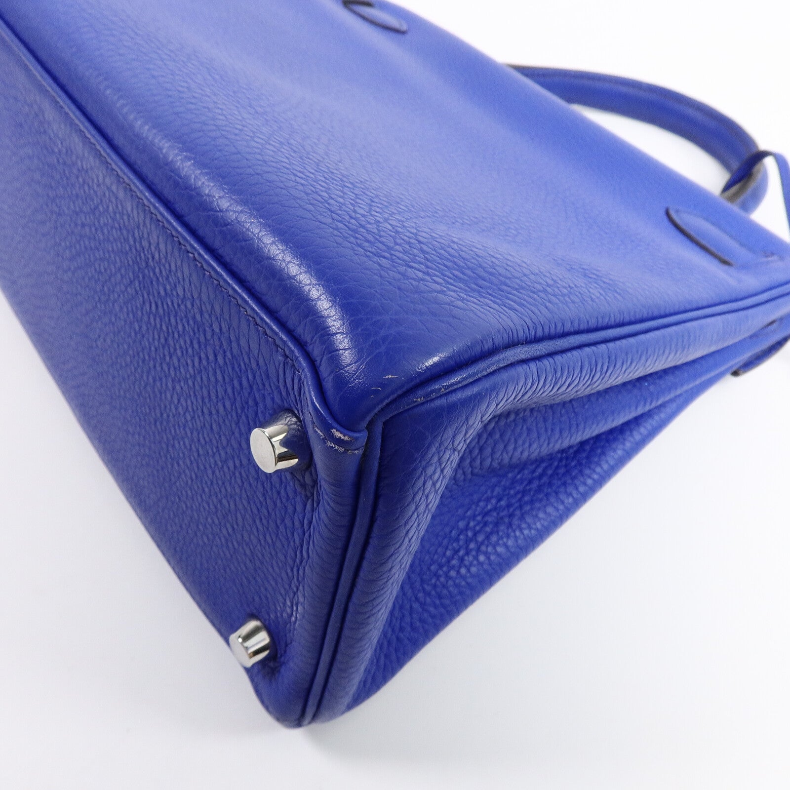 HERMES Togo皮革Kelly 28手挽肩背兩用袋Electric Blue