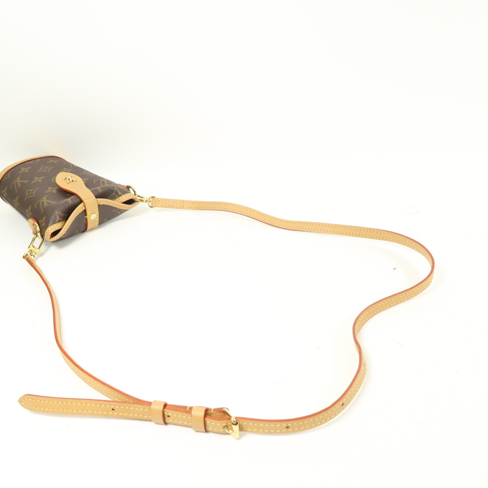 LOUIS VUITTON Monogram Fold Me Pouch金扣肩背袋