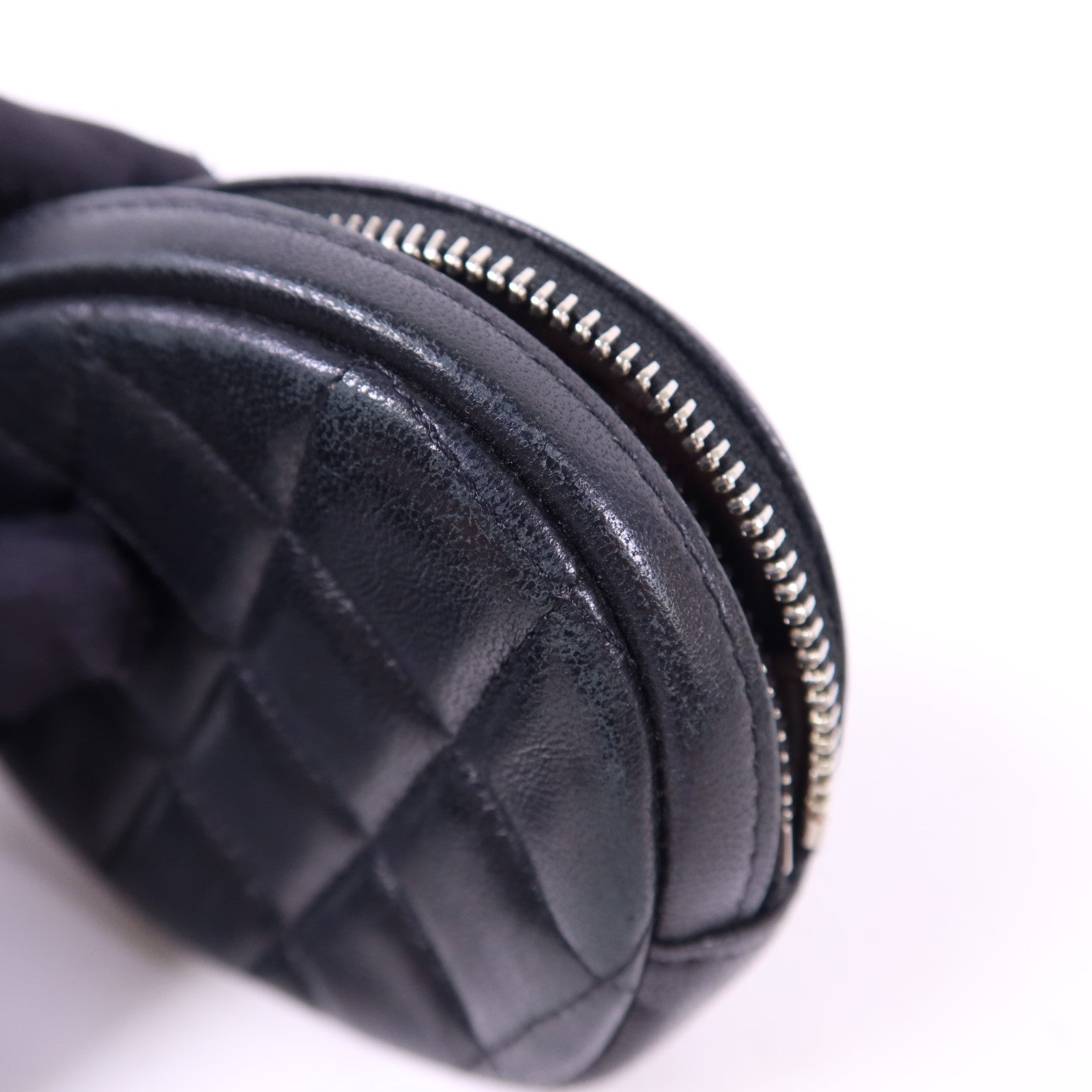 CHANEL 羊皮皮革Coin Case銀扣零錢包