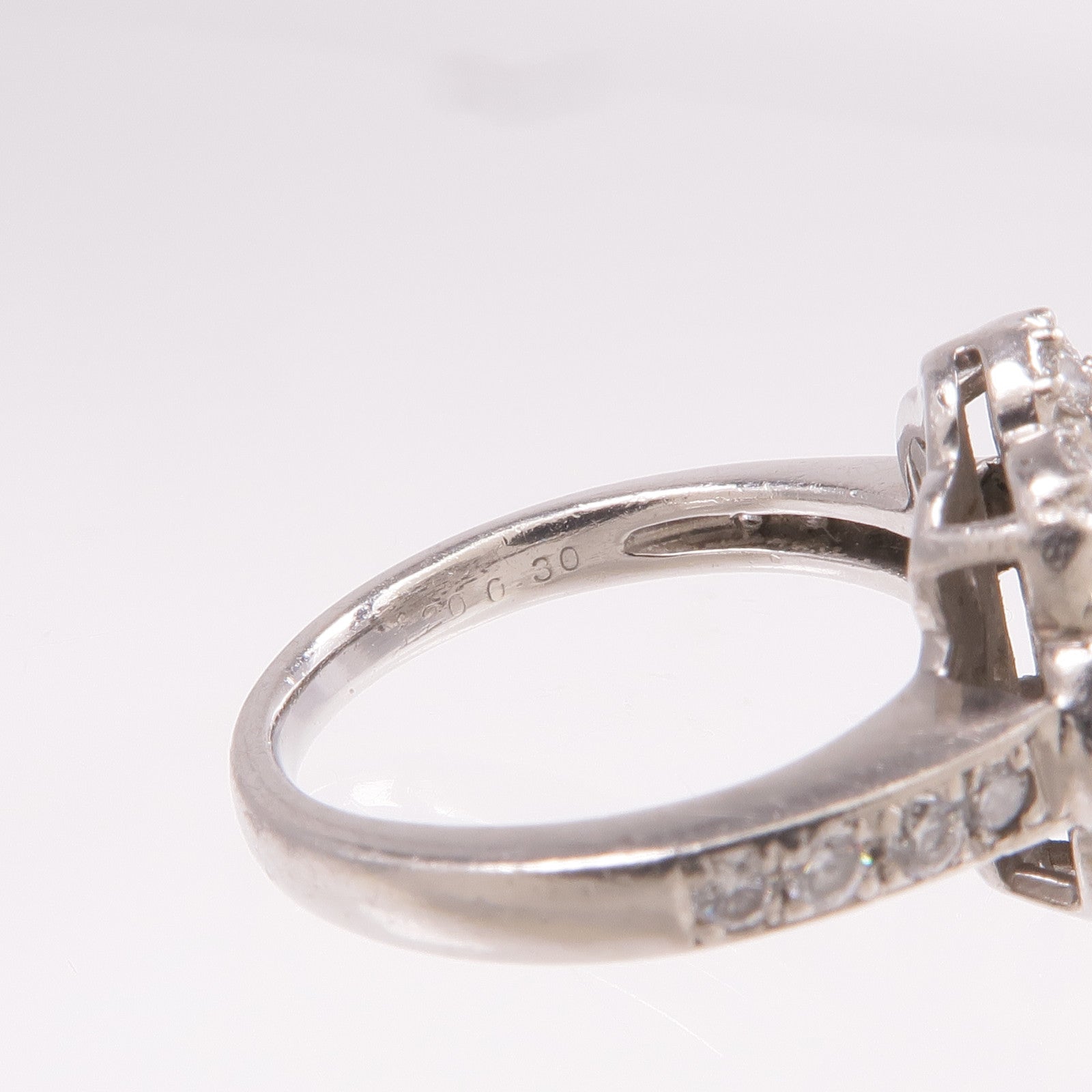 JEWELRY 【激減優惠】PT900鉑金Diamond Ring鑽石戒指US#5