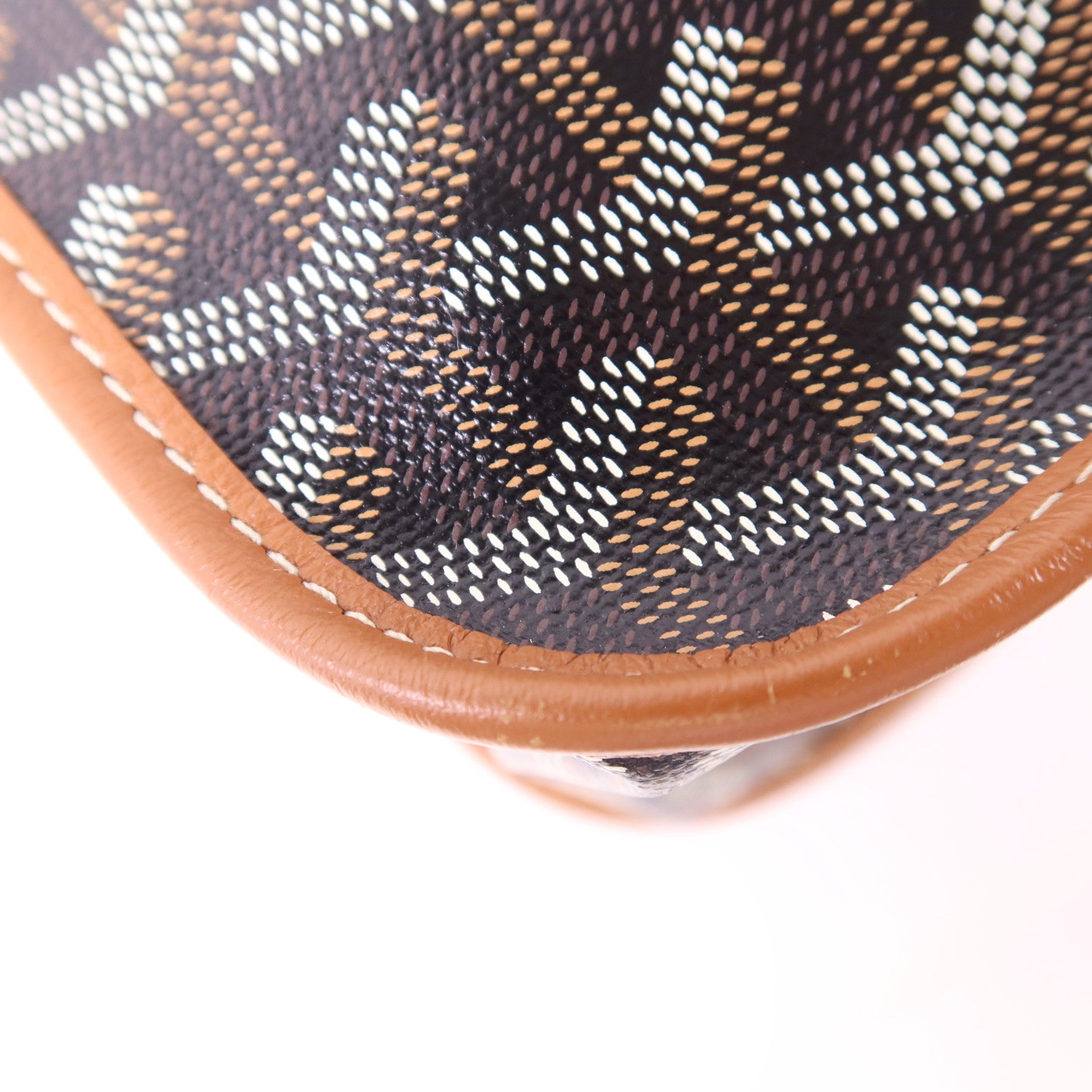 GOYARD 塗層帆布Bourgogne銀扣手挽袋