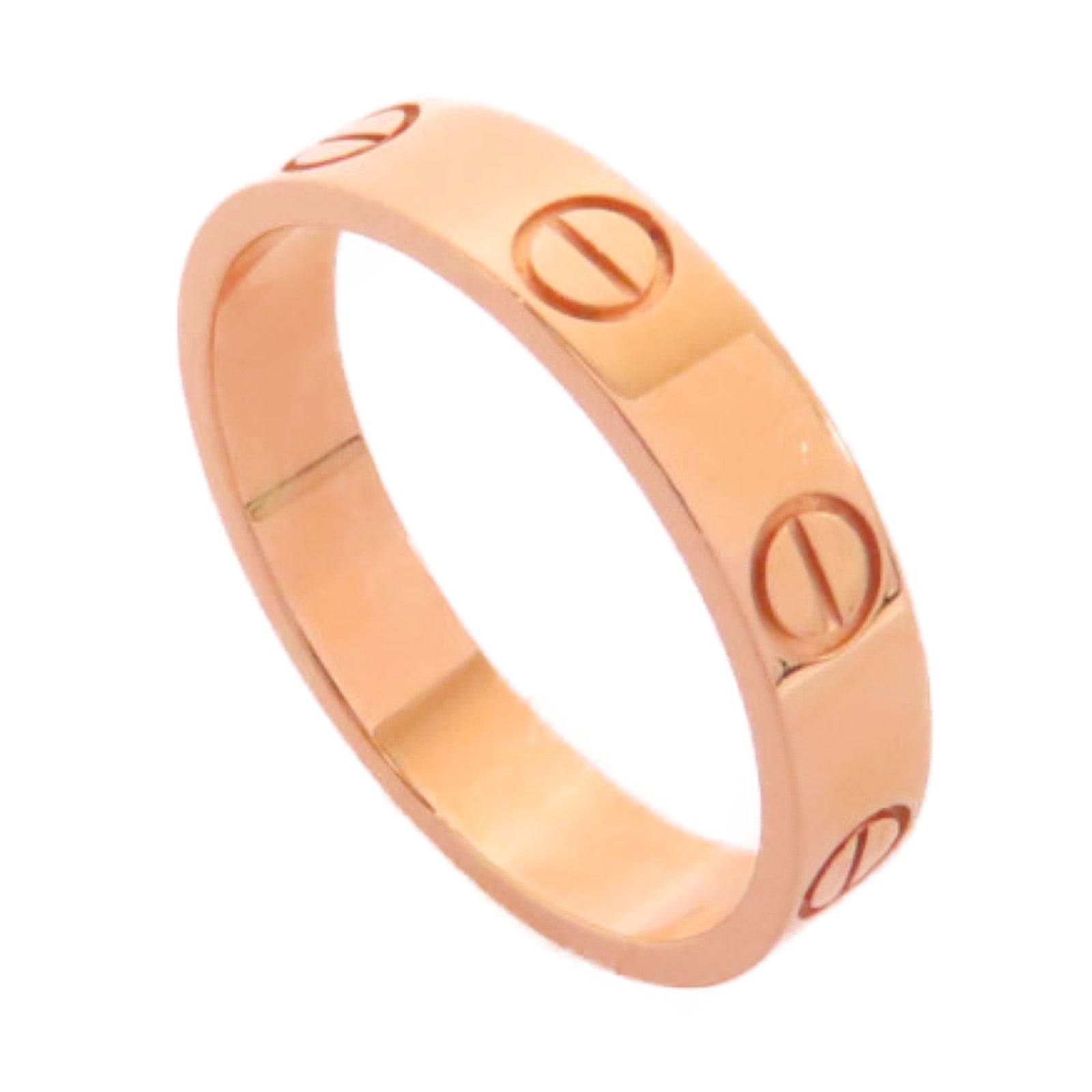 CARTIER 18K玫瑰金Love Ring戒指Cartier#50/US#5.25
