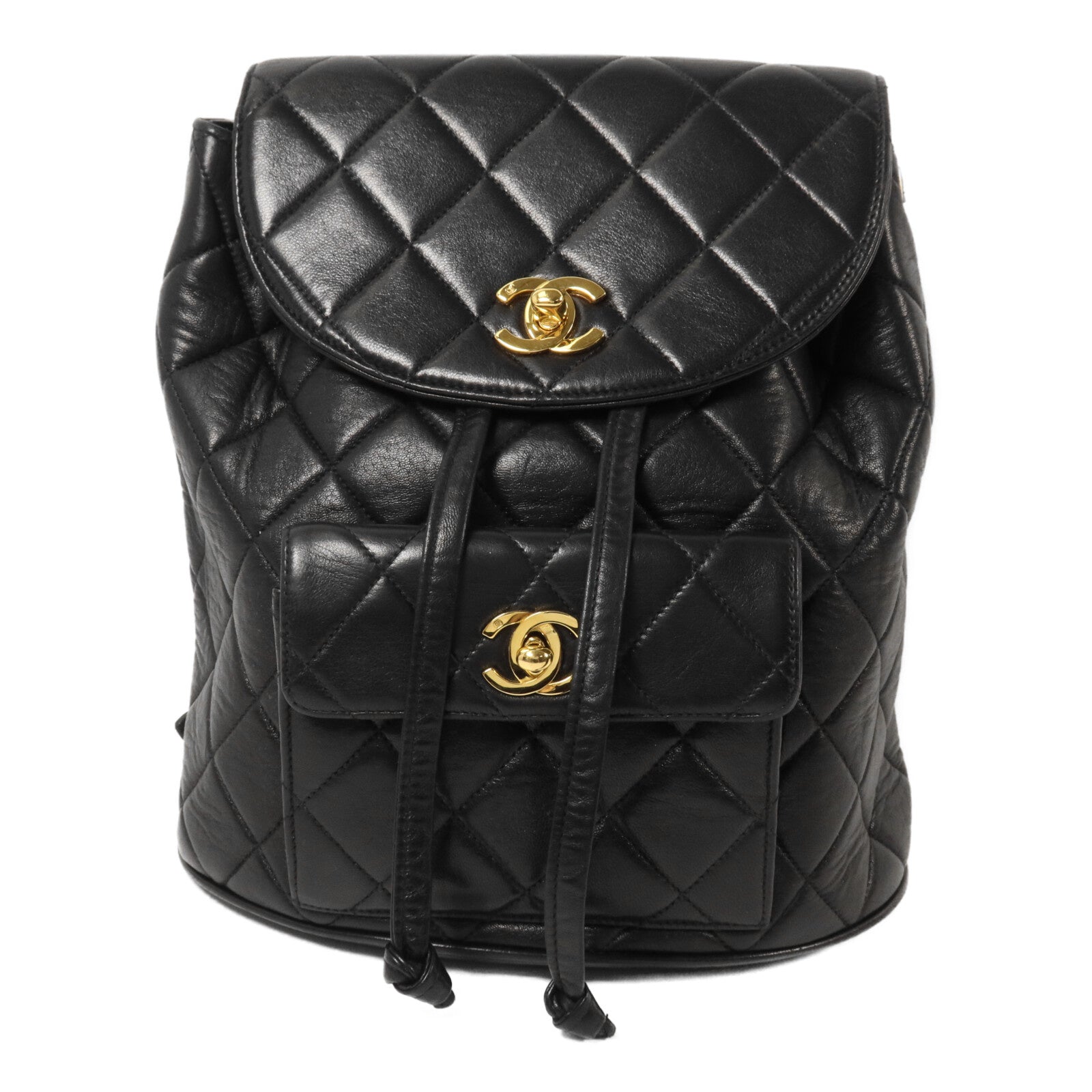 CHANEL 羊皮皮革Vintage Backpack鏈帶背包