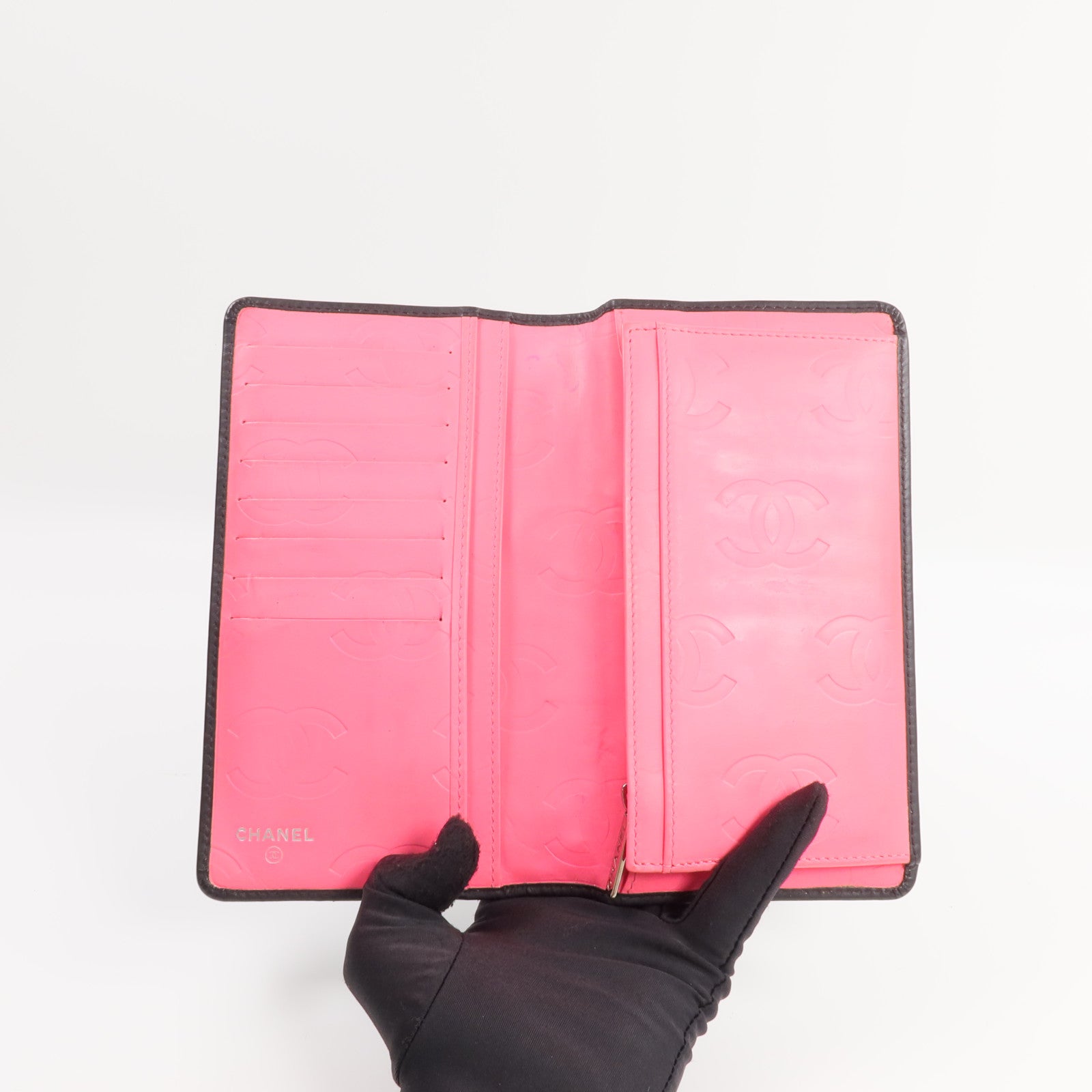 CHANEL 牛皮皮革Cambon Long Wallet長錢包