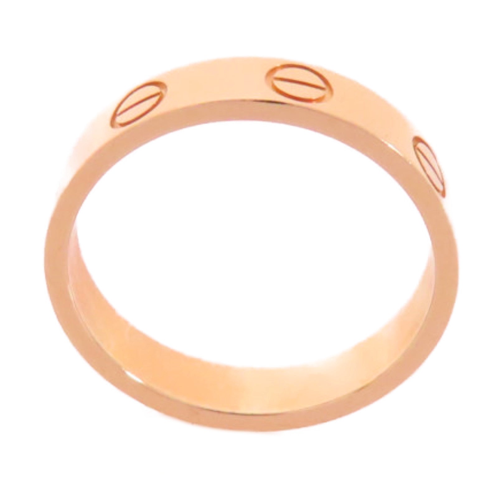 CARTIER 18K玫瑰金Love Ring戒指Cartier#50/US#5.25