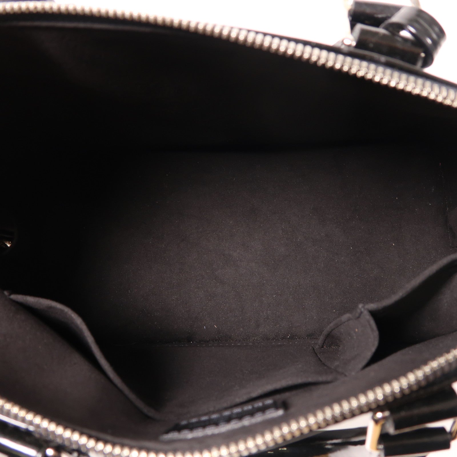 LOUIS VUITTON Epi Electric Alma PM銀扣手挽袋黑色