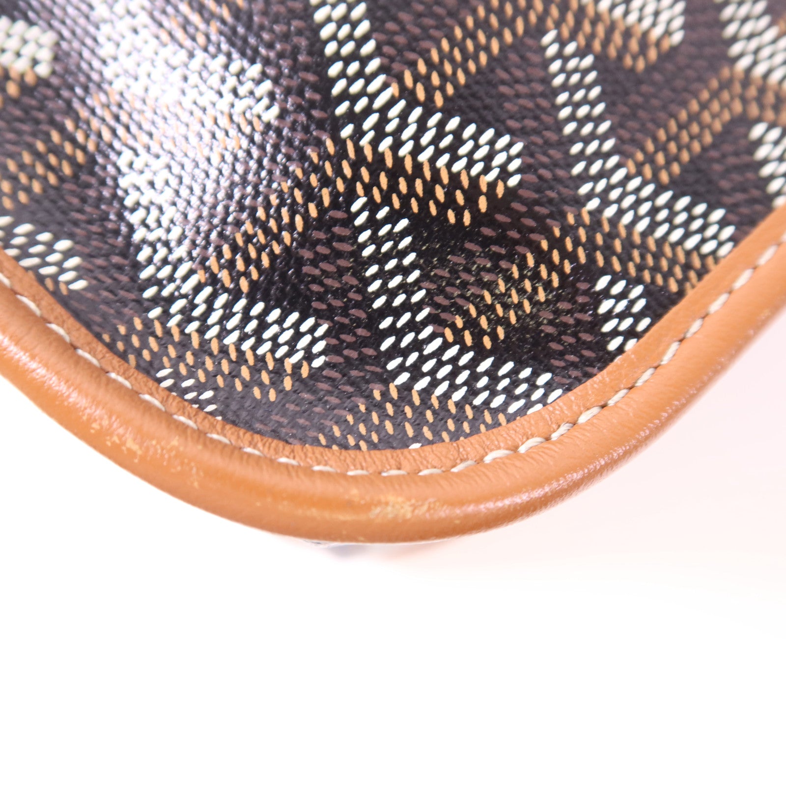 GOYARD 塗層帆布Bourgogne銀扣手挽袋