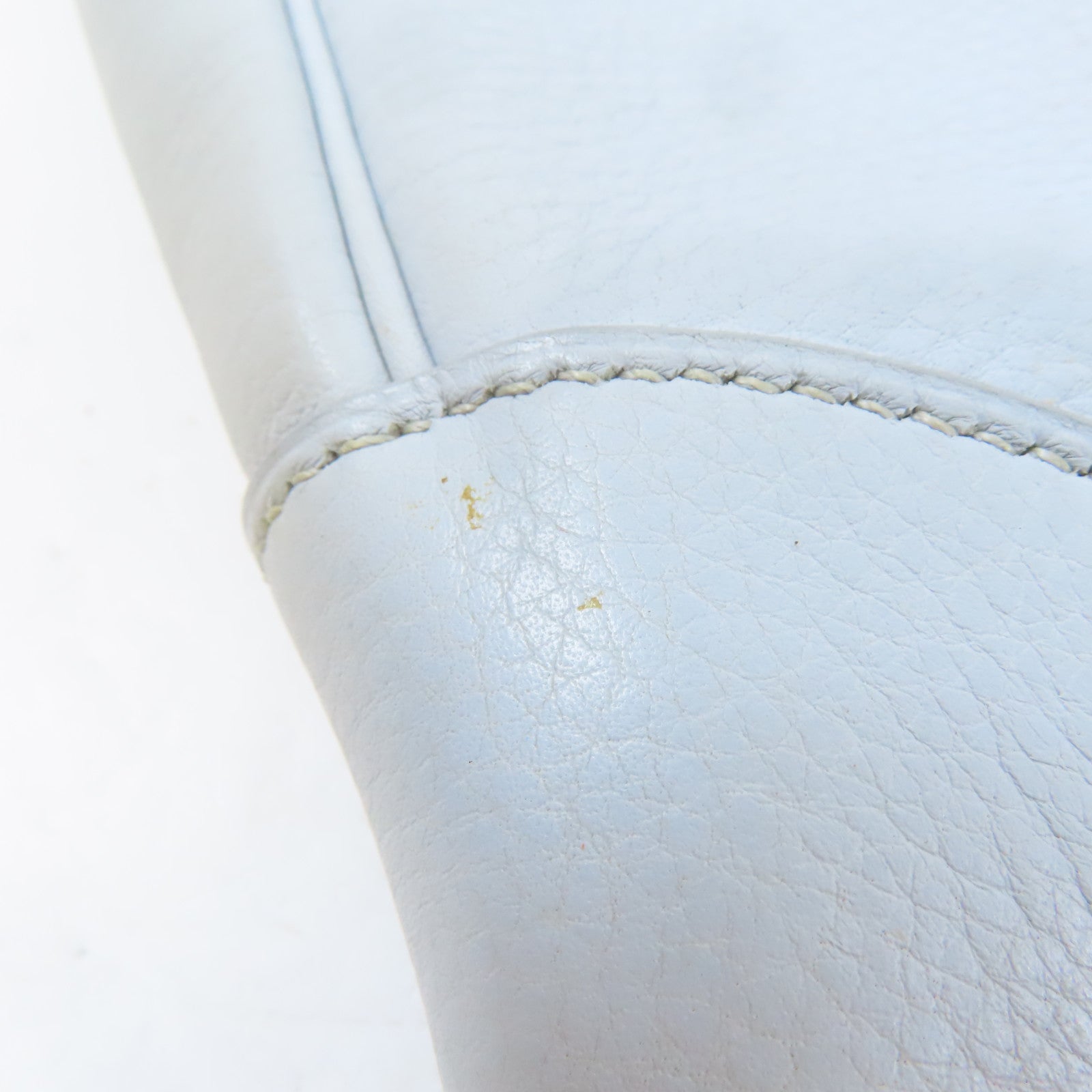 HERMES 【激減優惠】Clemence皮革Trim 35銀扣肩背袋Bleu Glacier淺藍色