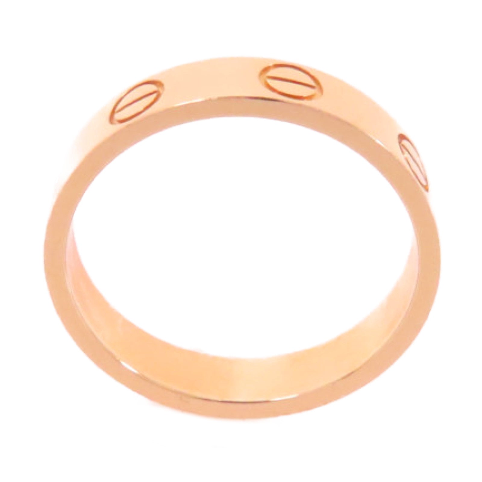 CARTIER 18K玫瑰金Love Ring戒指Cartier#50/US#5.25