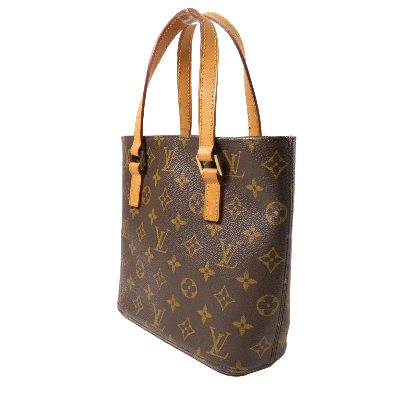 LOUIS VUITTON Monogram Vavin PM金扣手挽袋啡色