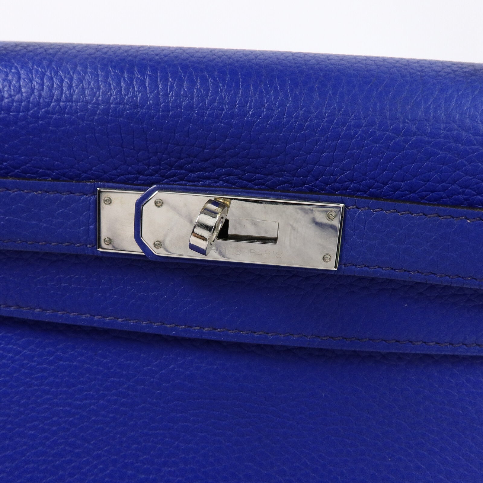 HERMES Togo皮革Kelly 28手挽肩背兩用袋Electric Blue