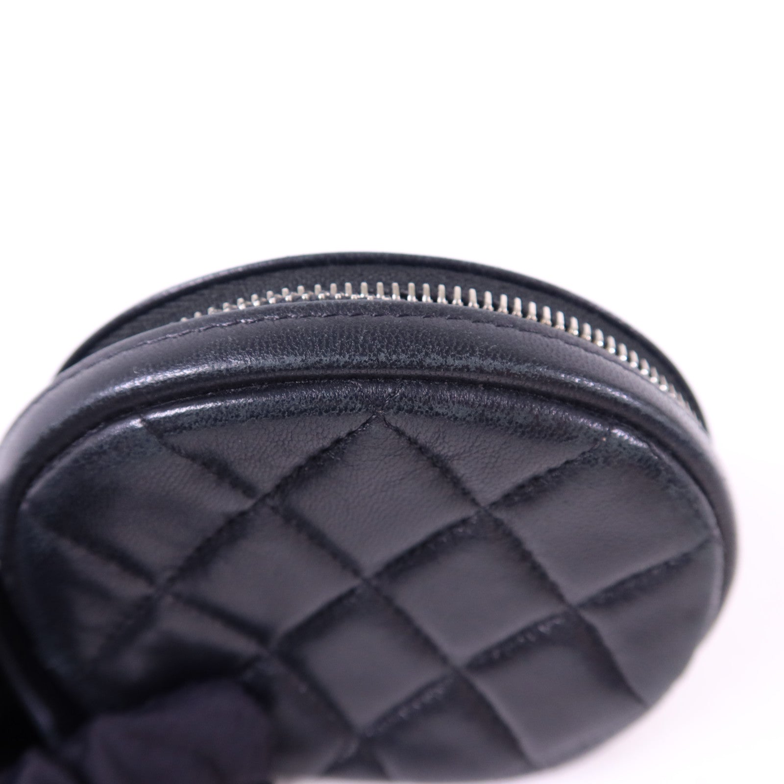 CHANEL 羊皮皮革Coin Case銀扣零錢包