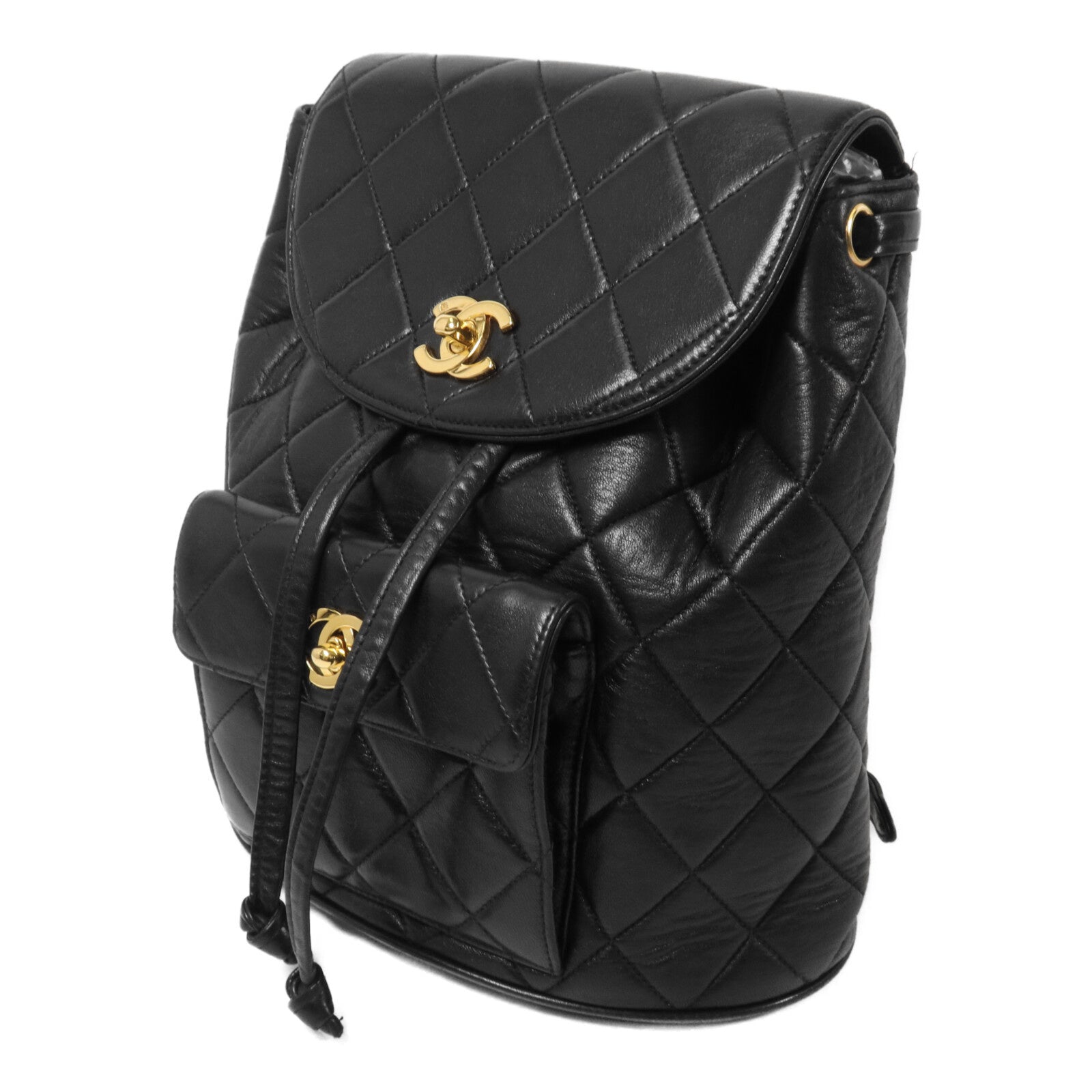 CHANEL 羊皮皮革Vintage Backpack鏈帶背包