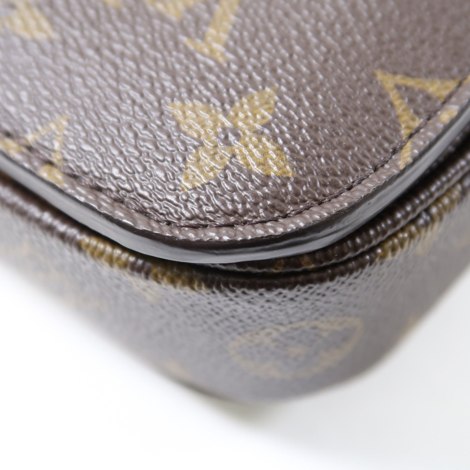 LOUIS VUITTON Monogram Pochette Metis金扣手挽肩背兩用袋啡色