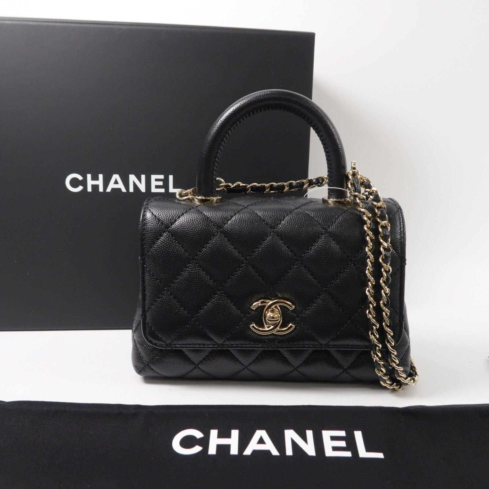 CHANEL Mini Coco Handle手挽肩背兩用袋
