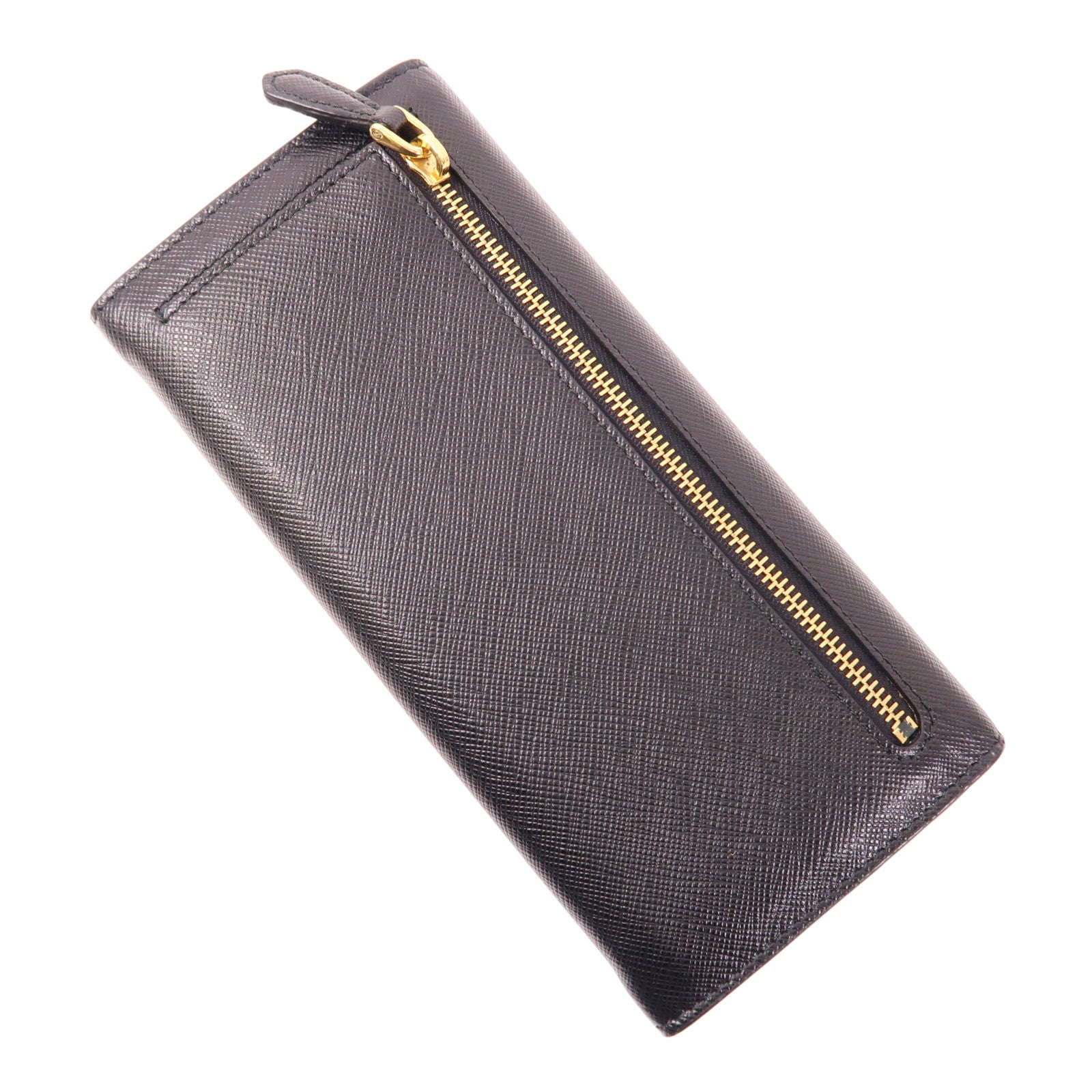 PRADA 牛皮皮革Long Wallet金扣長錢包