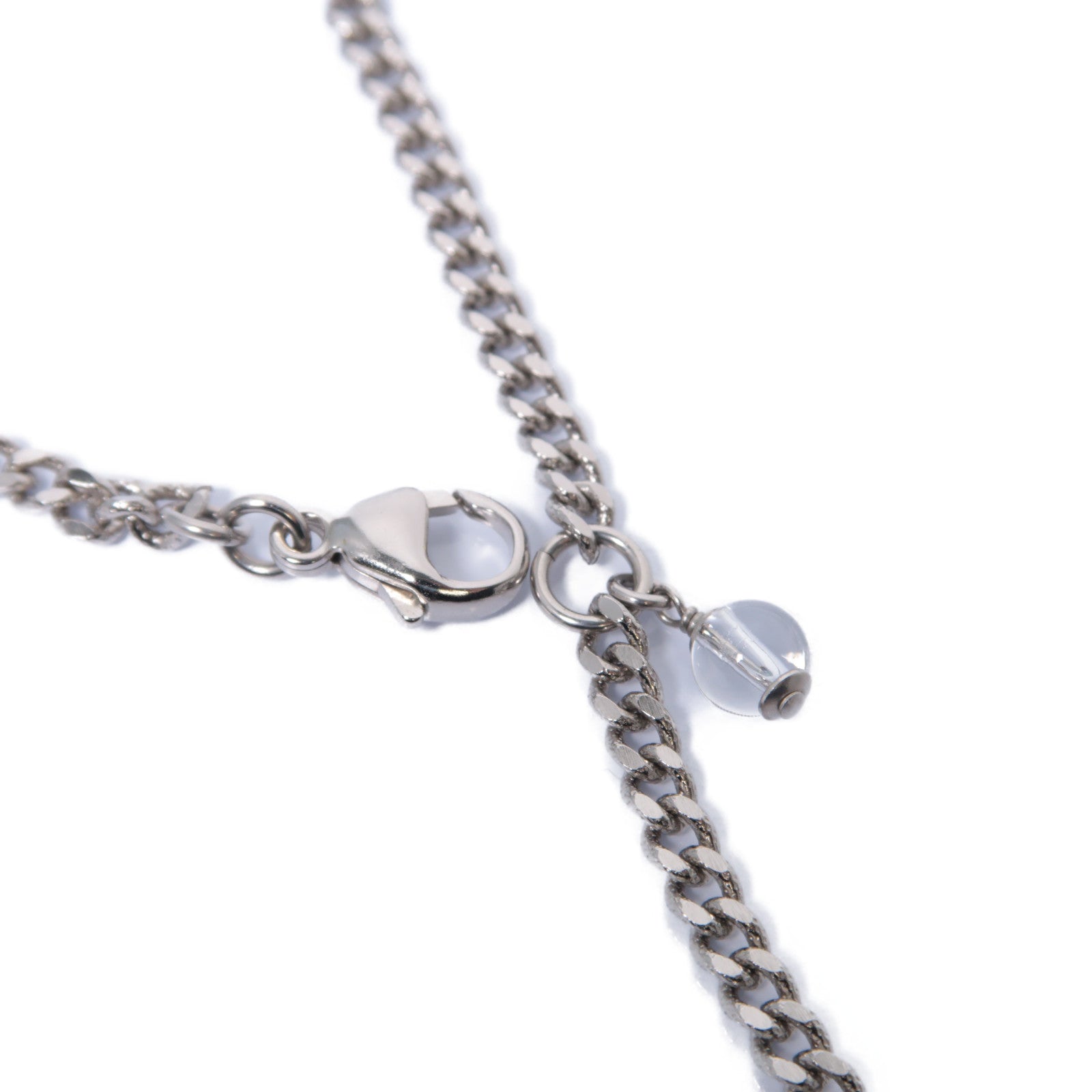 CHANEL 【激減優惠】PVC/金屬Necklace項鍊銀色