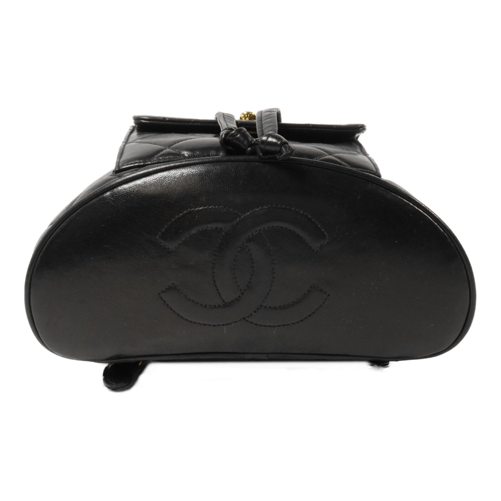 CHANEL 羊皮皮革Vintage Backpack鏈帶背包