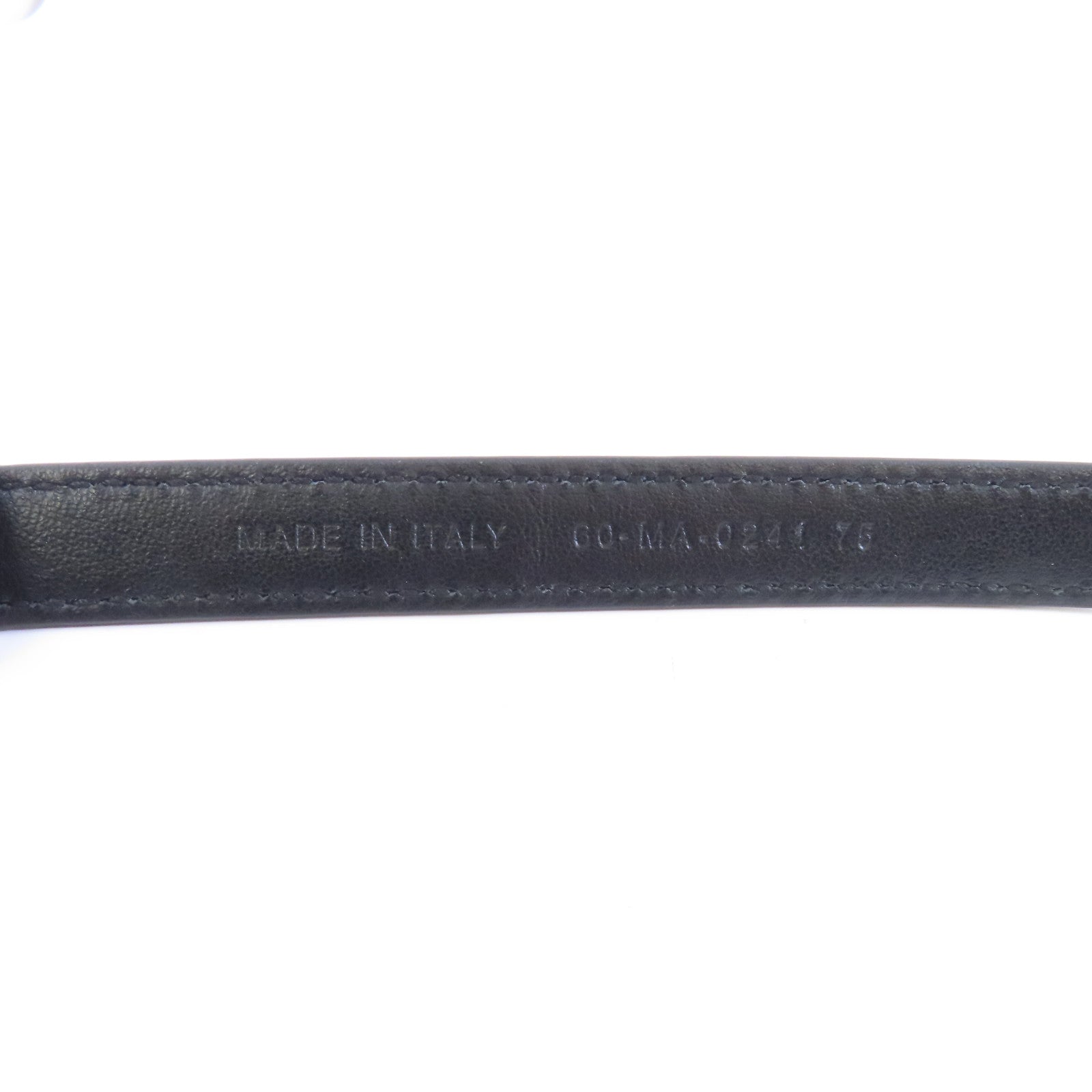 Dior 牛皮皮革Belt 75cm金扣皮帶黑色