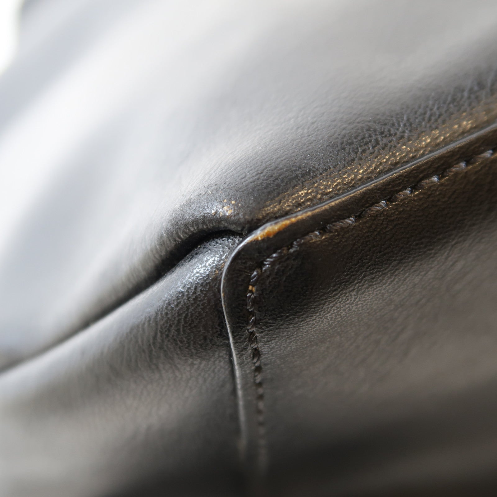 SEE BY CHLOE 牛皮皮革Shoulder Bag銀扣肩背袋黑色