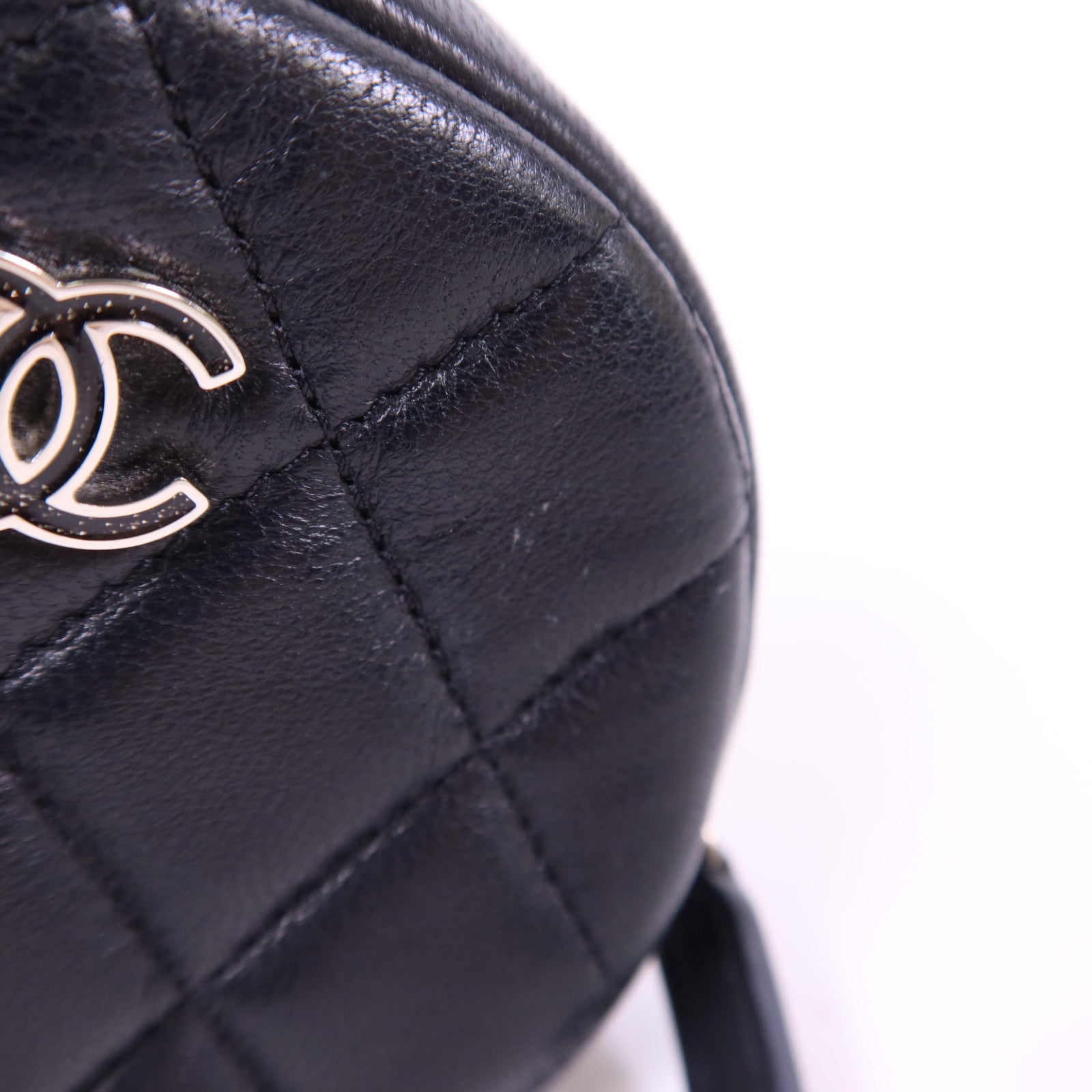 CHANEL 羊皮皮革Coin Case銀扣零錢包