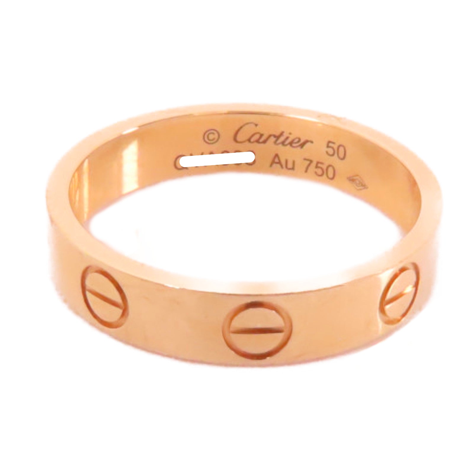 CARTIER 18K玫瑰金Love Ring戒指Cartier#50/US#5.25
