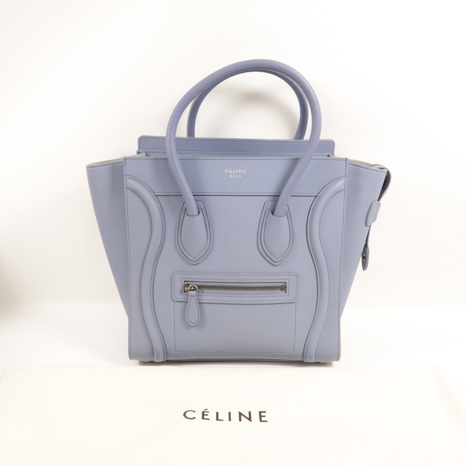 CELINE 牛皮皮革Micro Luggage手挽袋