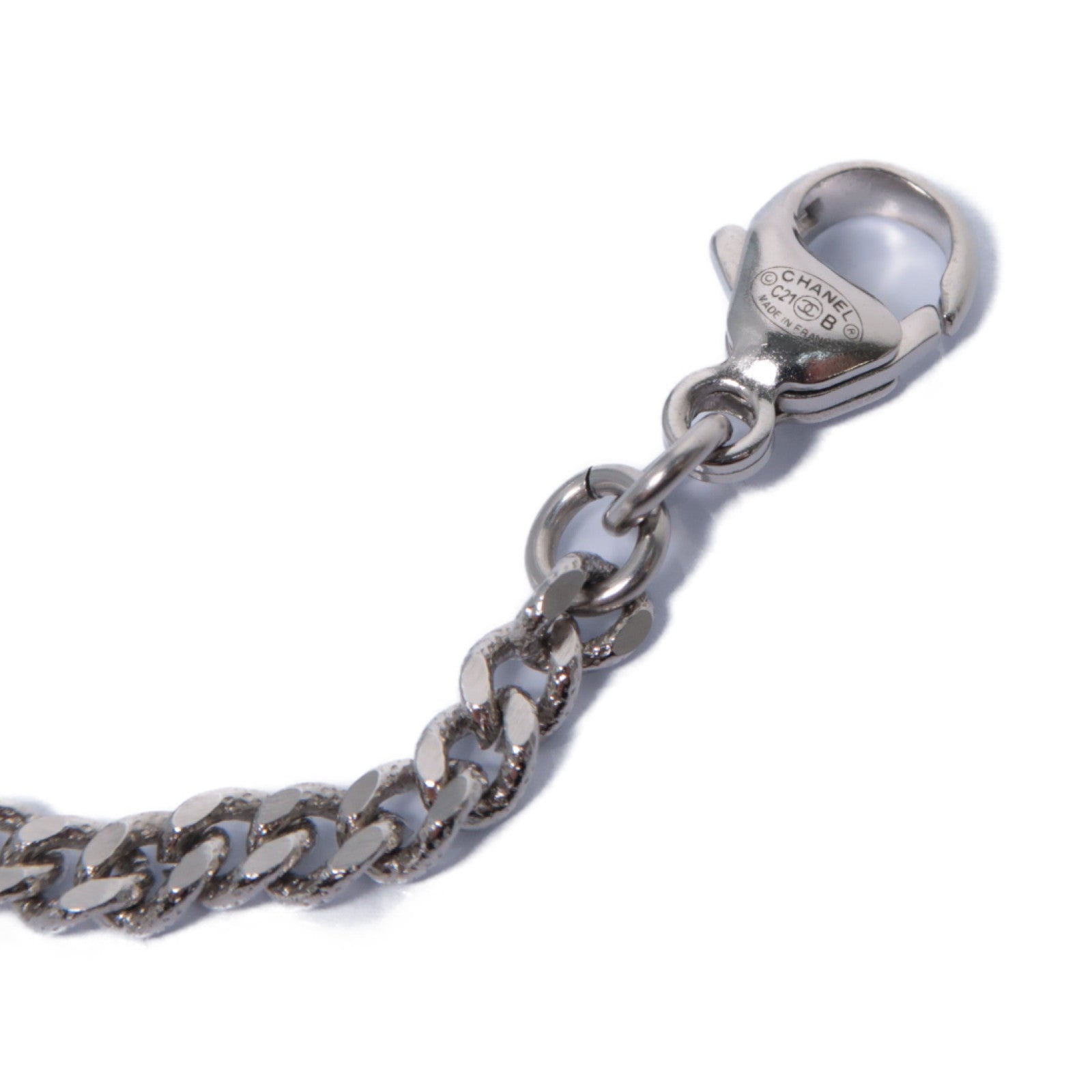 CHANEL 【激減優惠】PVC/金屬Necklace項鍊銀色