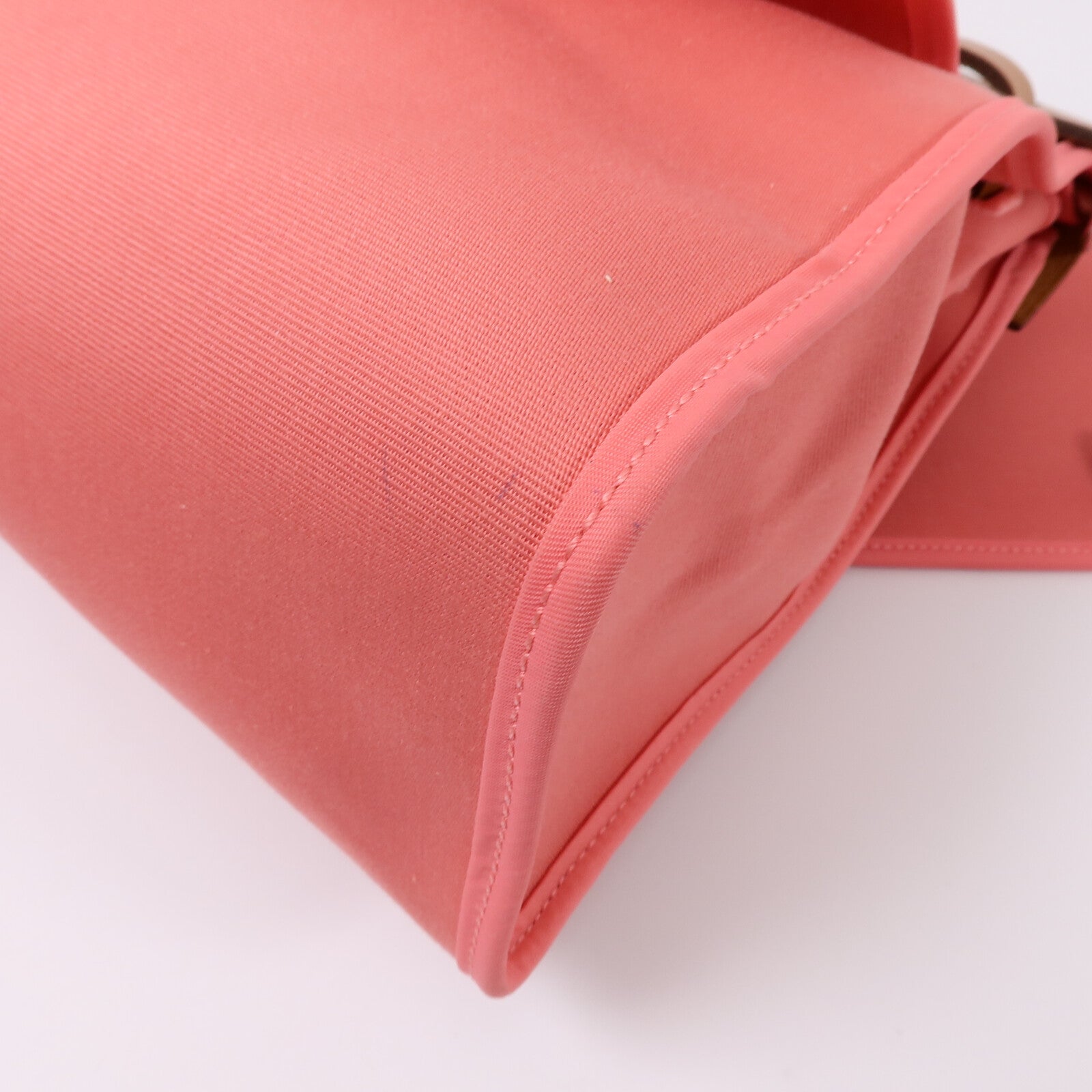 HERMES 帆布Herbag PM手挽肩背兩用袋Rose Azalee