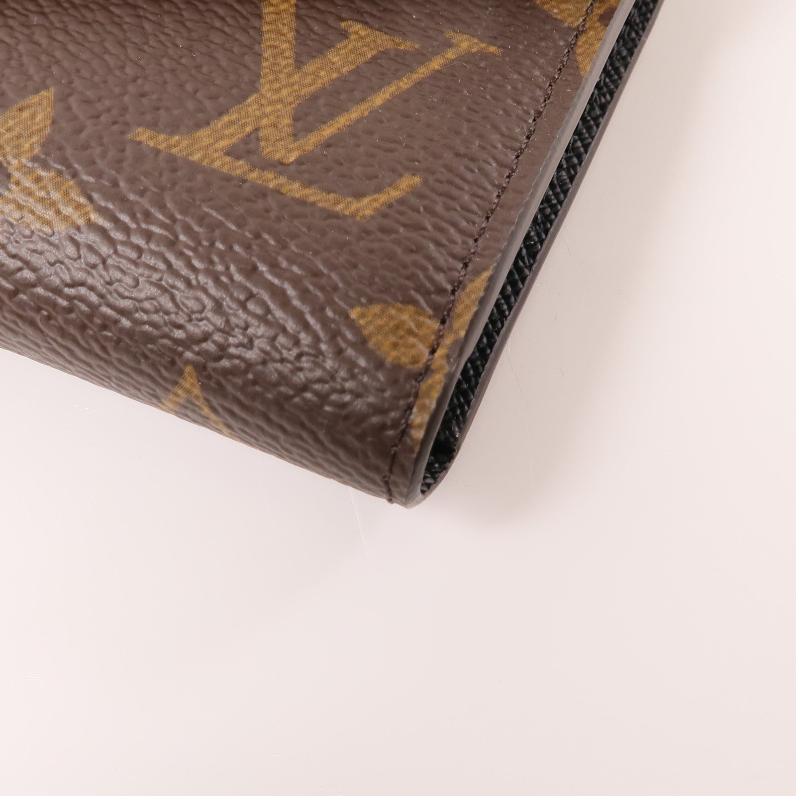 LOUIS VUITTON Monogram/Monogram Reverse Victorine Wallet金扣錢包棕色