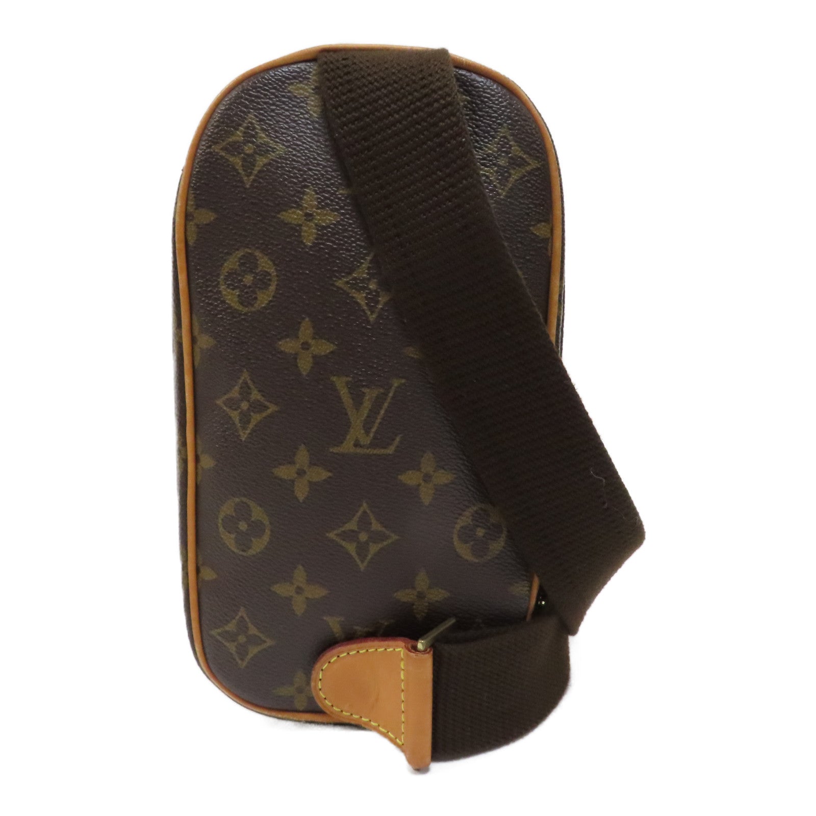 LOUIS VUITTON Monogram Pochette Gange Waist Bag金扣腰包啡色