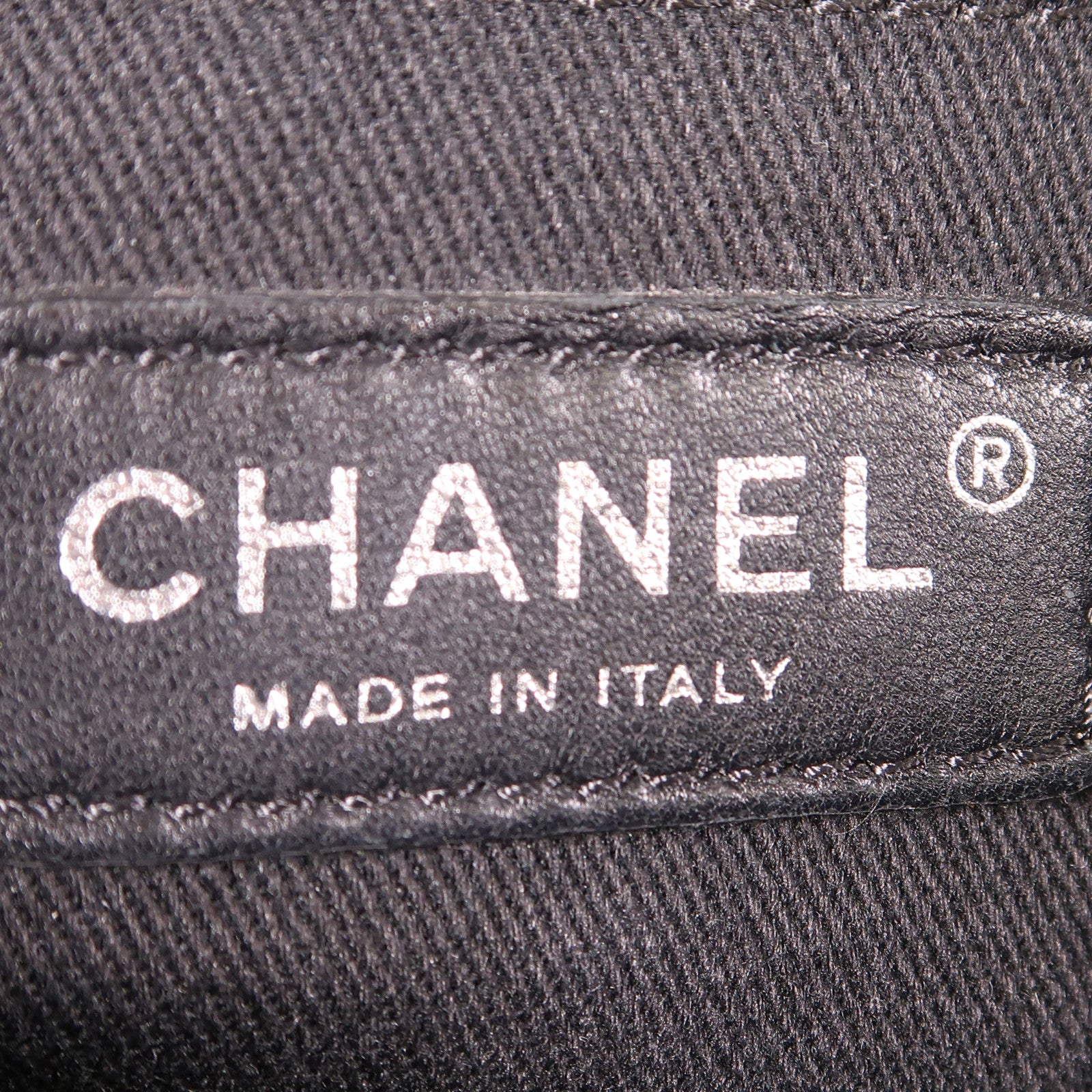 CHANEL CC SHW Chain Shoulder Bag Patent Leather Black