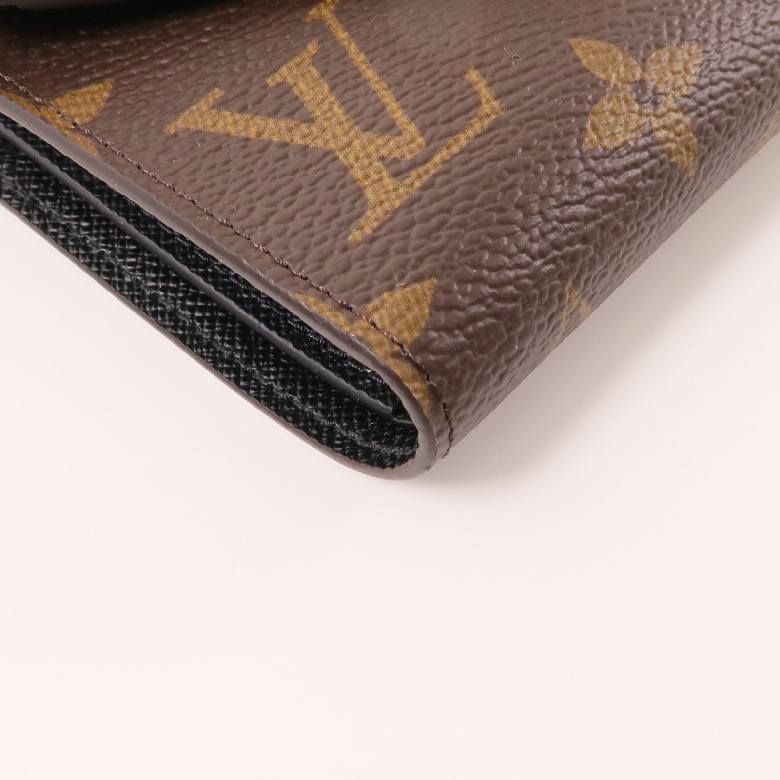 LOUIS VUITTON Monogram/Monogram Reverse Victorine Wallet金扣錢包棕色