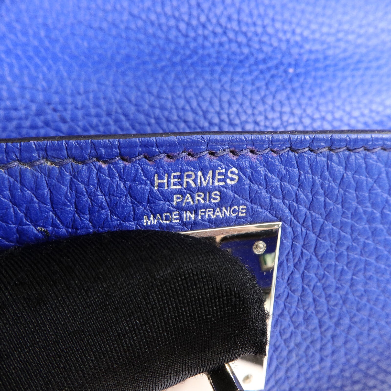 HERMES Togo皮革Kelly 28手挽肩背兩用袋Electric Blue