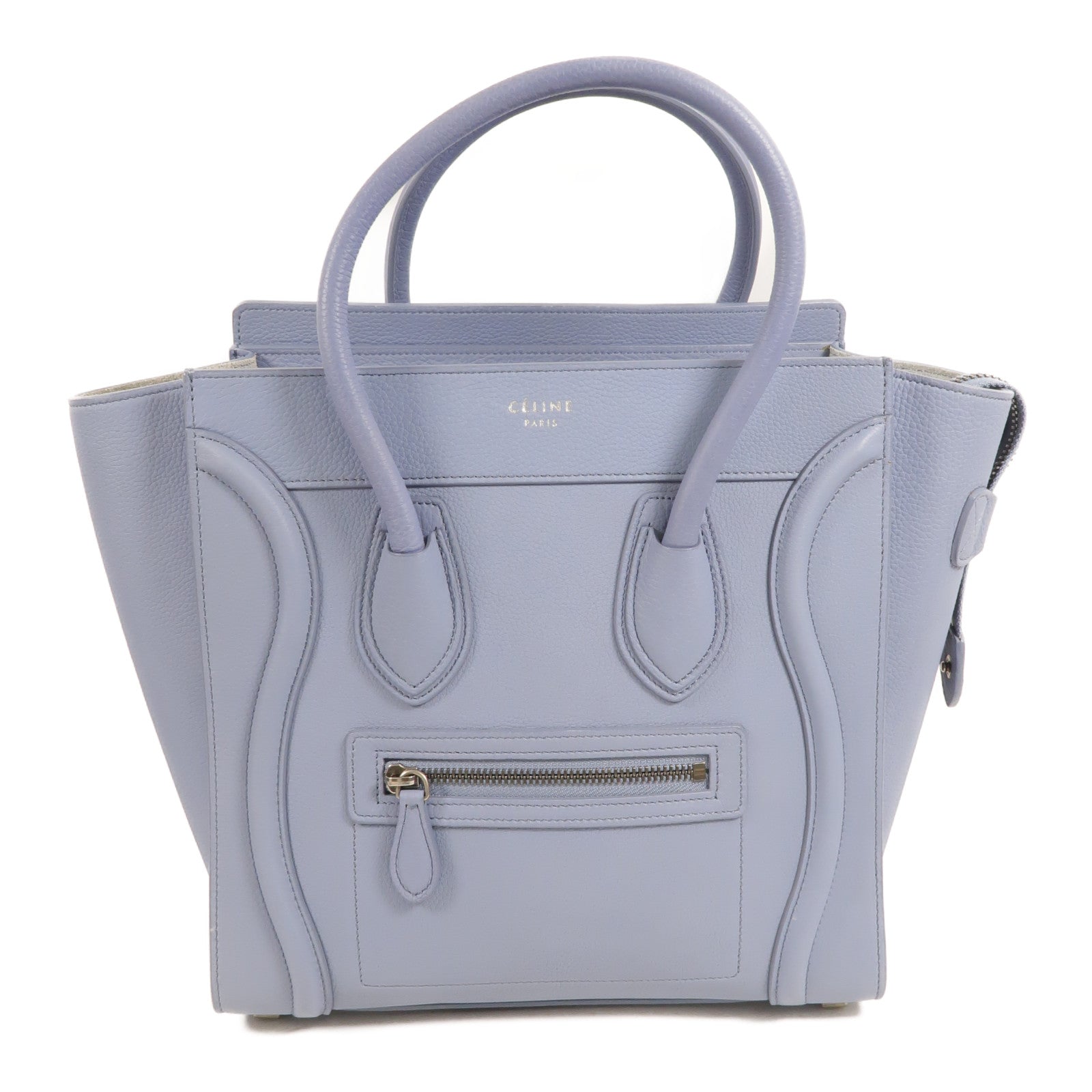 CELINE 牛皮皮革Micro Luggage手挽袋