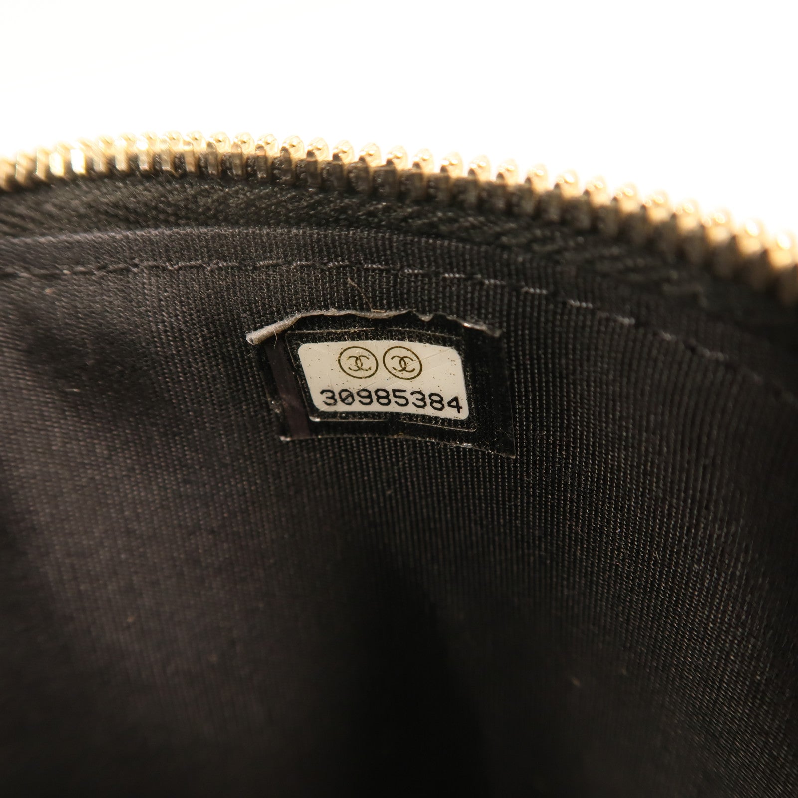CHANEL Raffia Vanity Case金扣鏈帶肩背袋