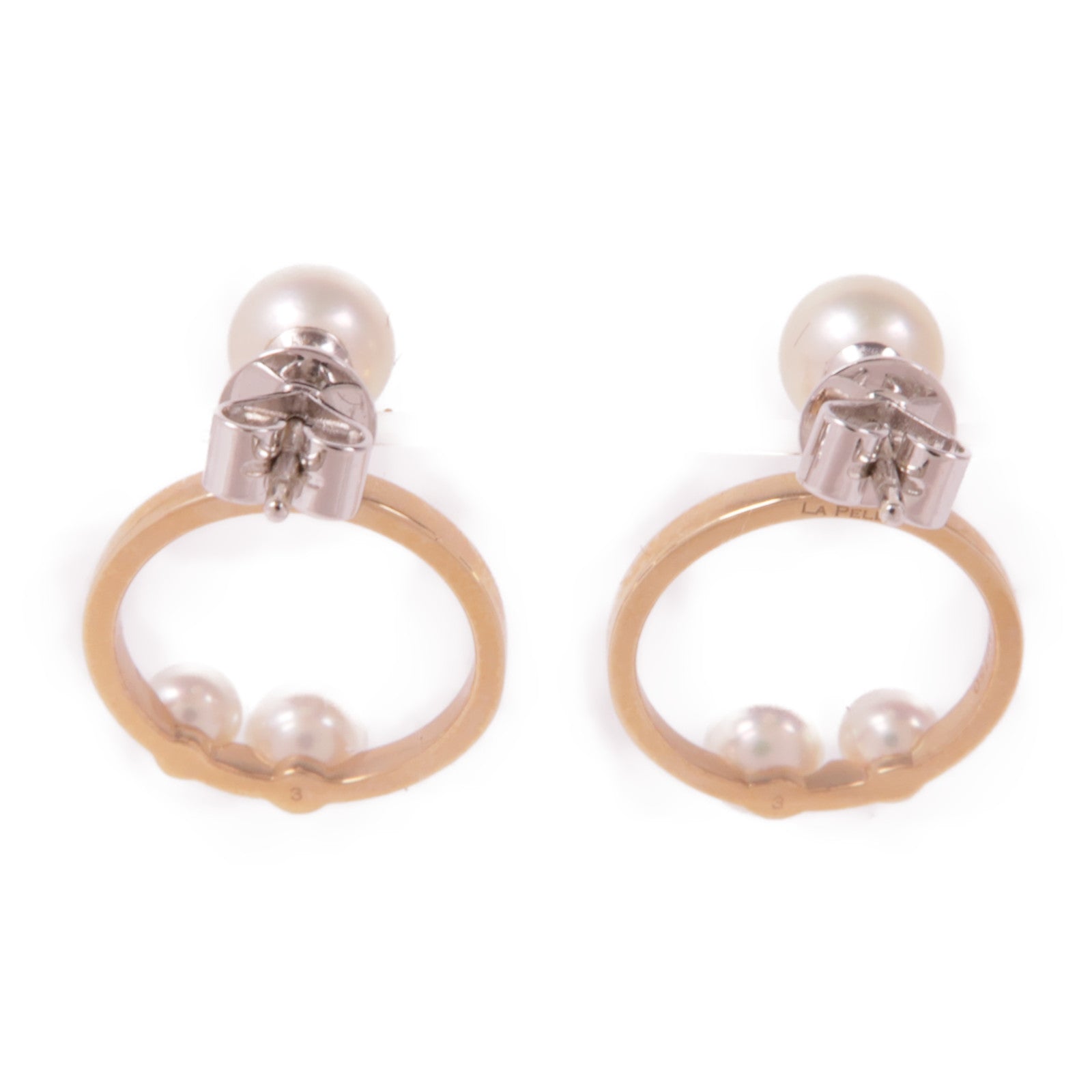 JEWELRY 【激減優惠】18K玫瑰金Pearl Earrings珍珠耳環