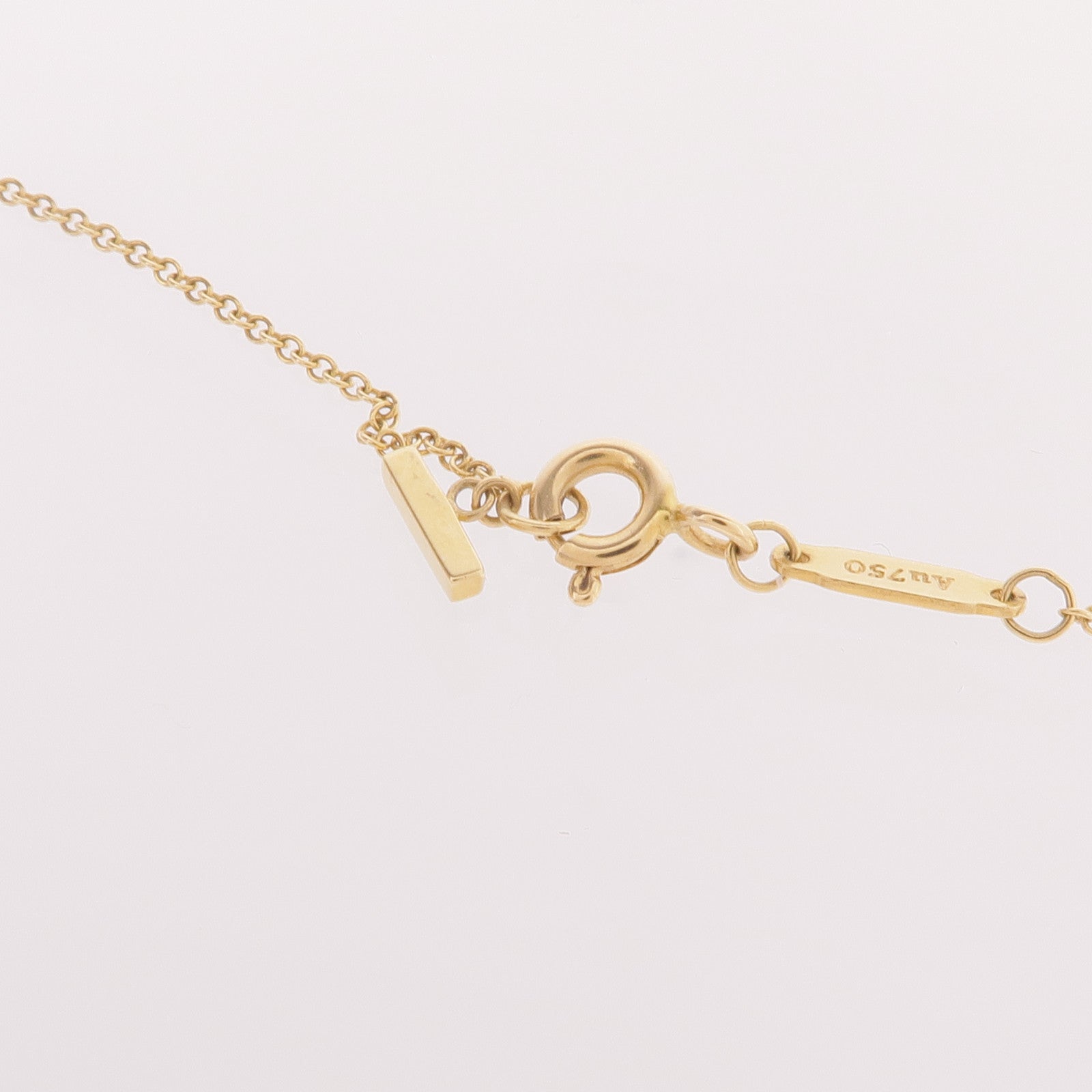 TIFFANY＆CO 18K黃金T Smile Necklace項鍊