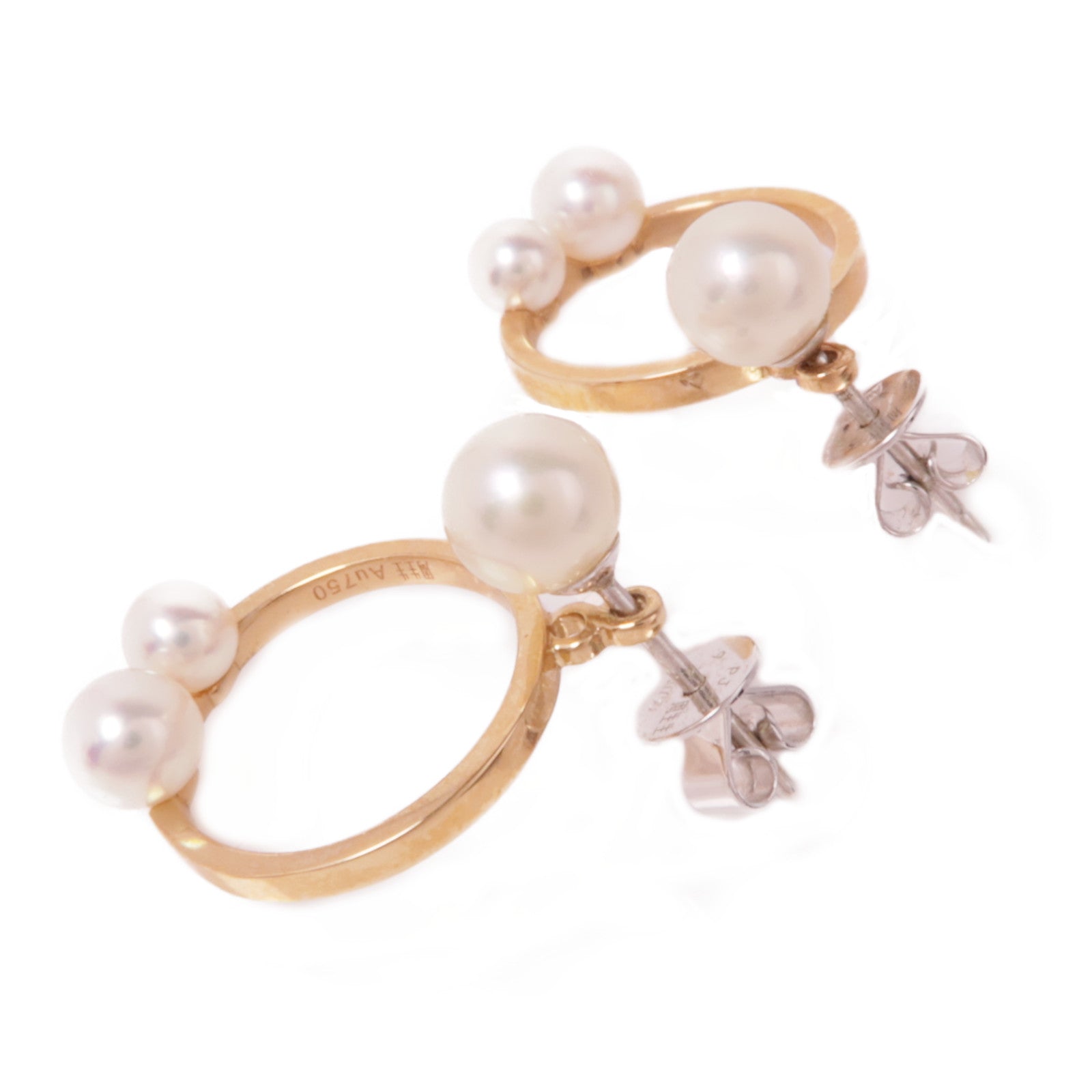 JEWELRY 【激減優惠】18K玫瑰金Pearl Earrings珍珠耳環
