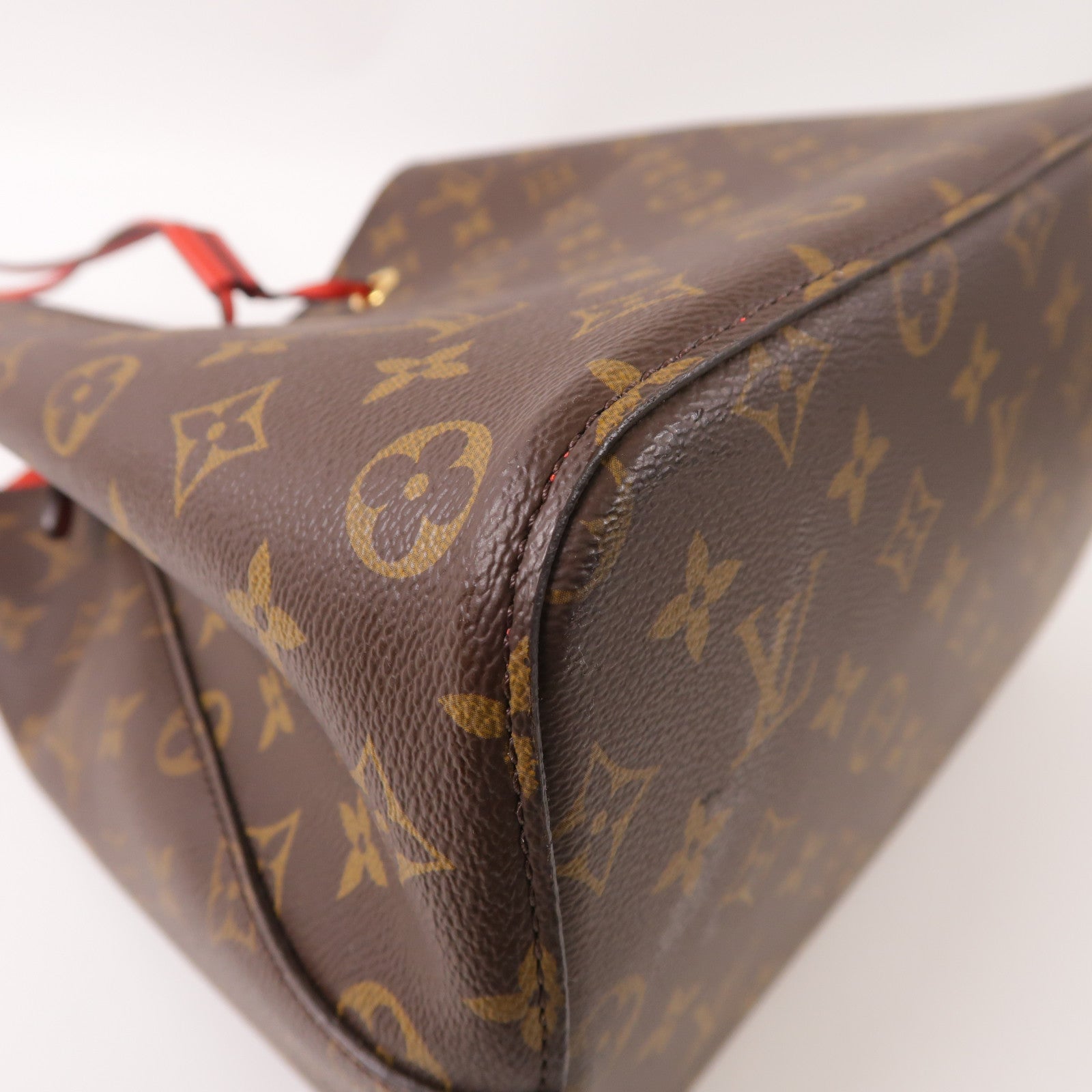 LOUIS VUITTON Monogram Neo Noe Bucket Bag金扣肩背袋Coquelicot/紅色